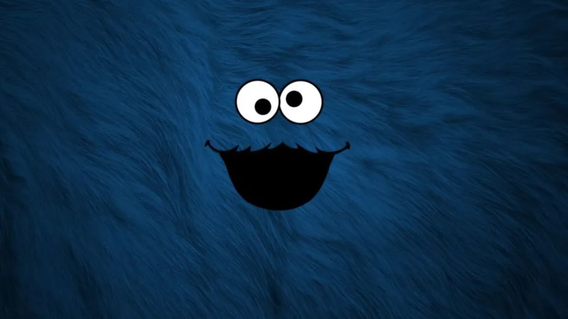 Blue cookie monster eyes Wallpaper