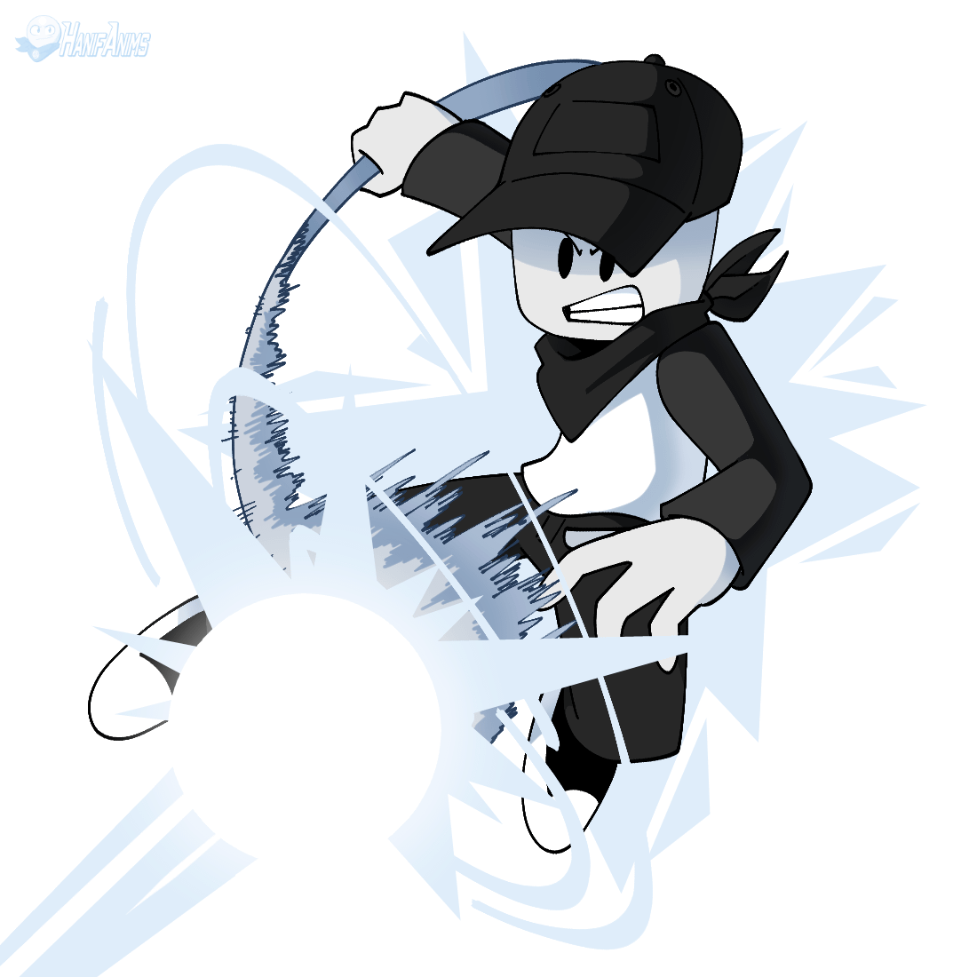 My Roblox Avatar is Playing Blade Ball