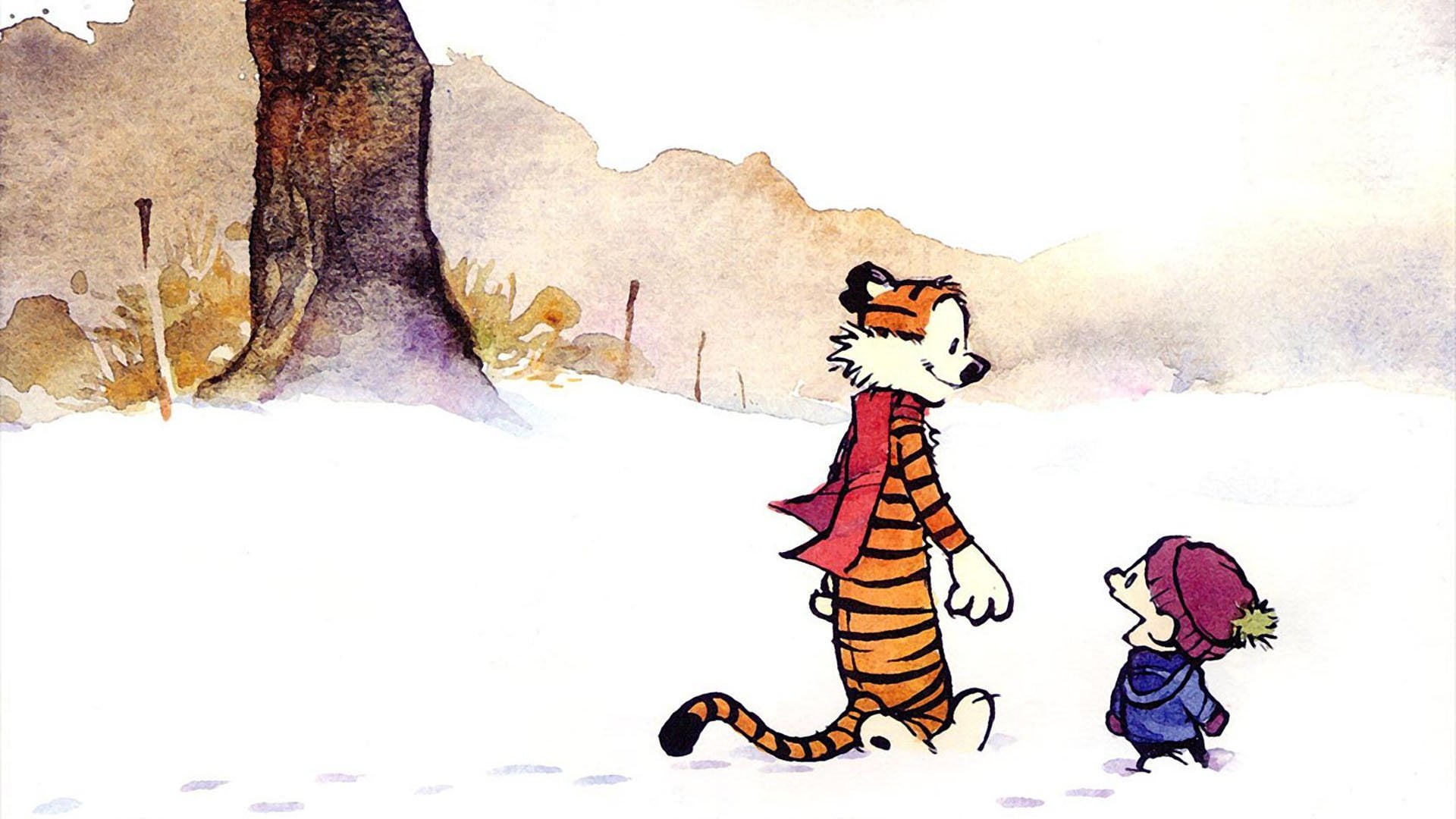 Calvin & Hobbes wallpaper optimized