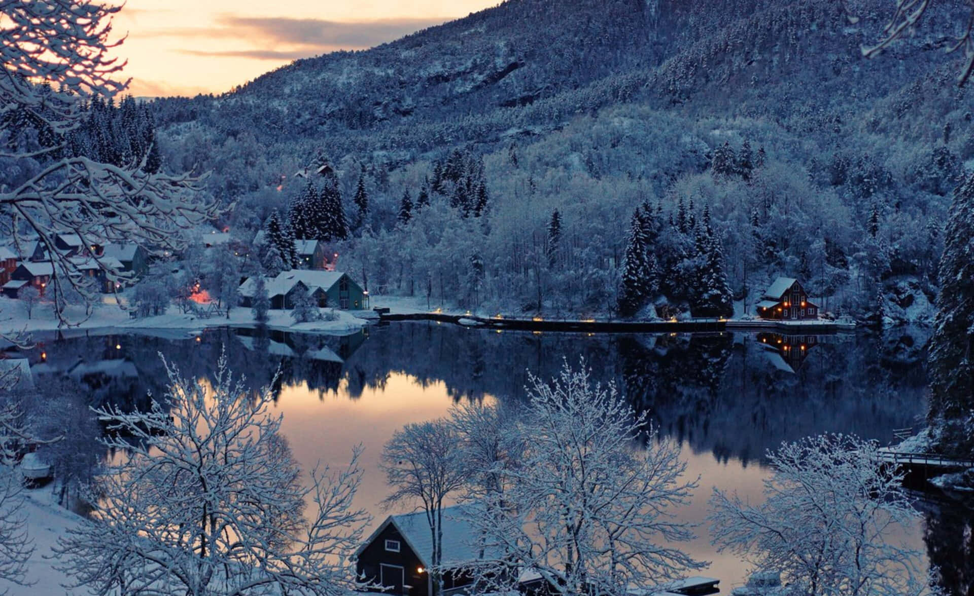 4k Winter Background. Wallpaper