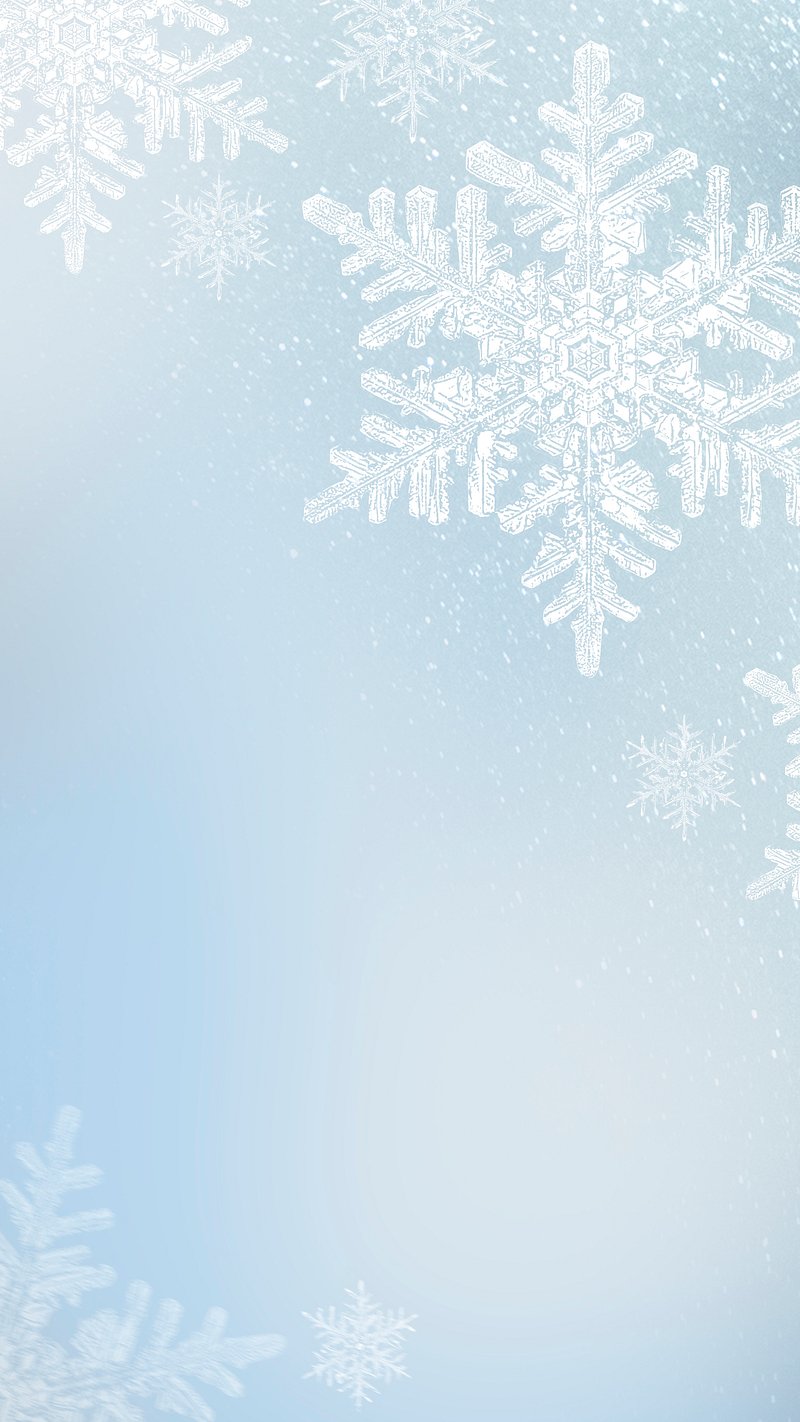 Winter snowflake illustration blue