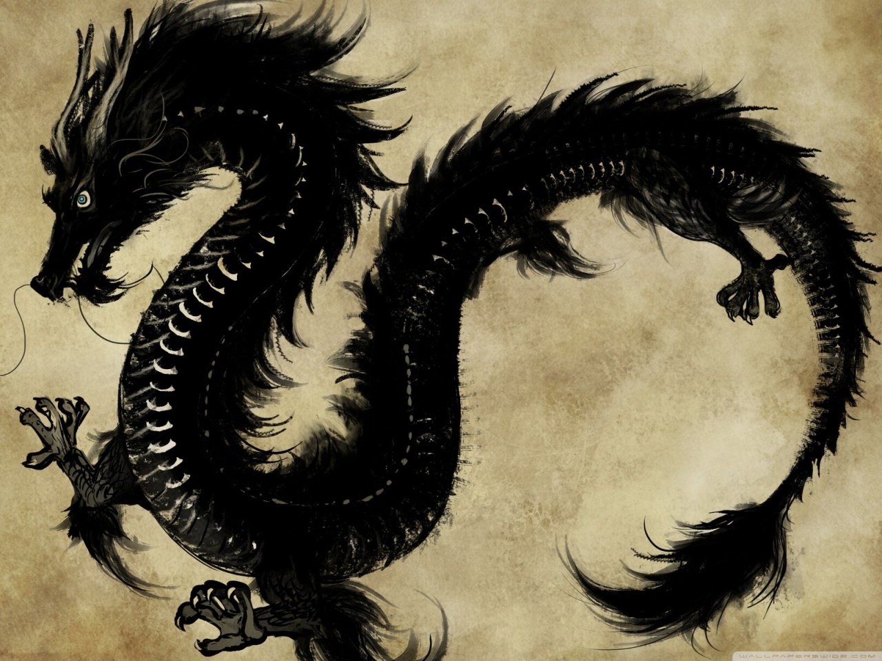 Chinese Black Dragon Ultra HD Desktop