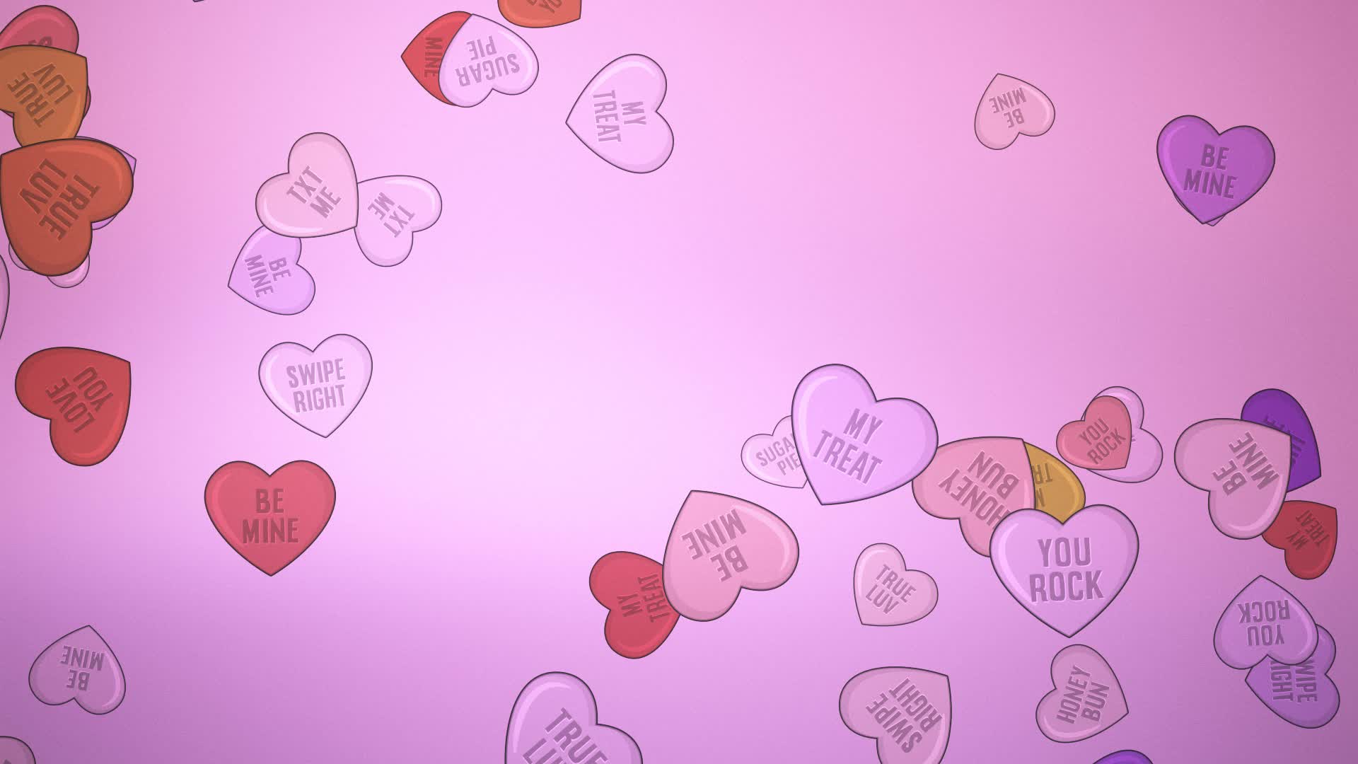 Valentines Candy Heart Background 2