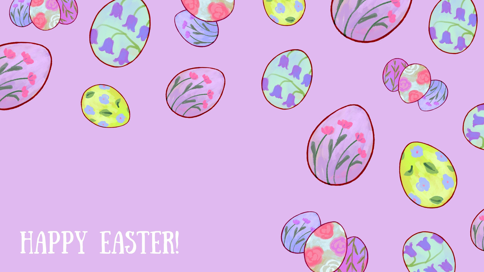 Easter Zoom virtual background