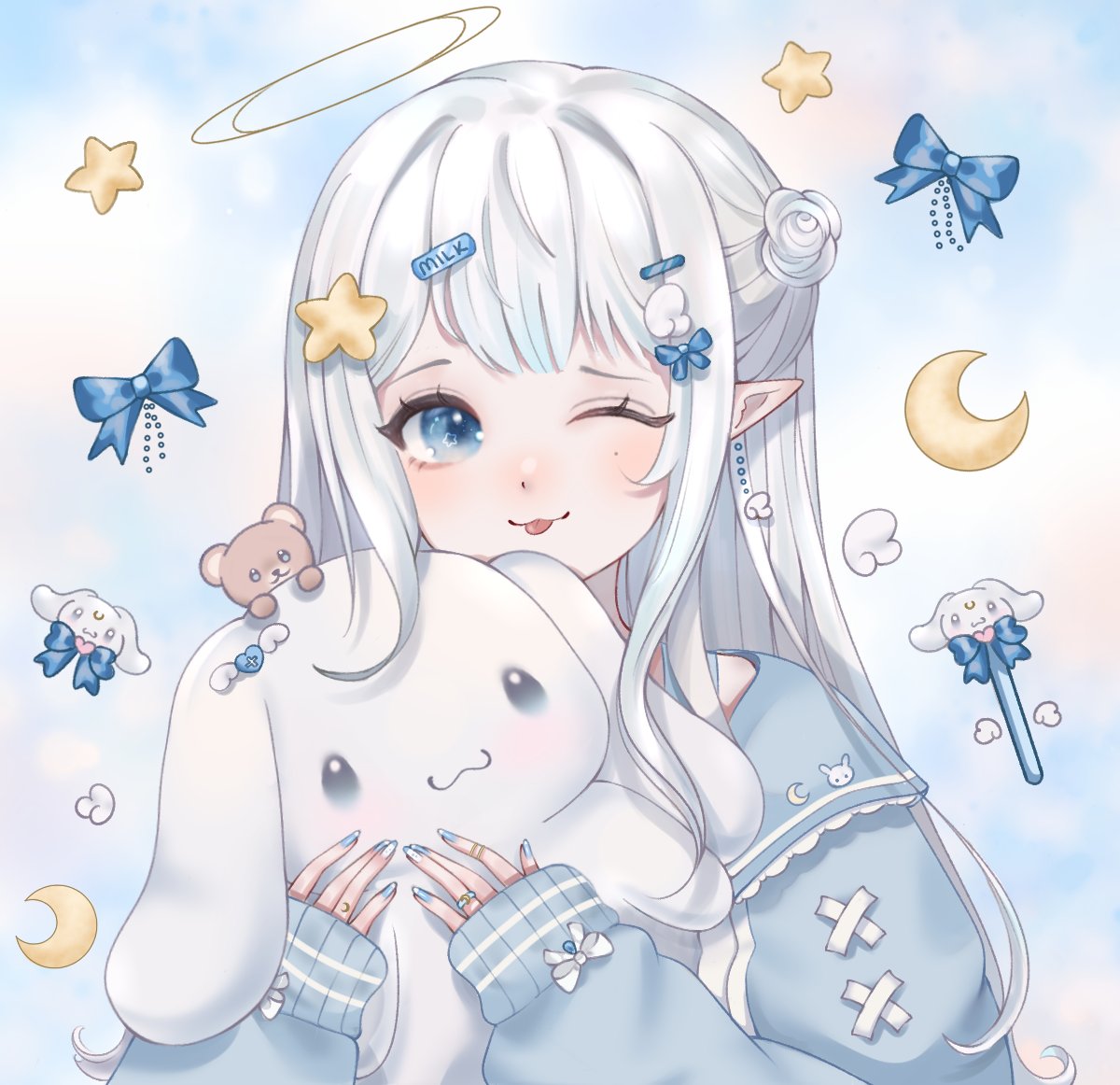 cinnamoroll wallpaper anime girl aesthetic