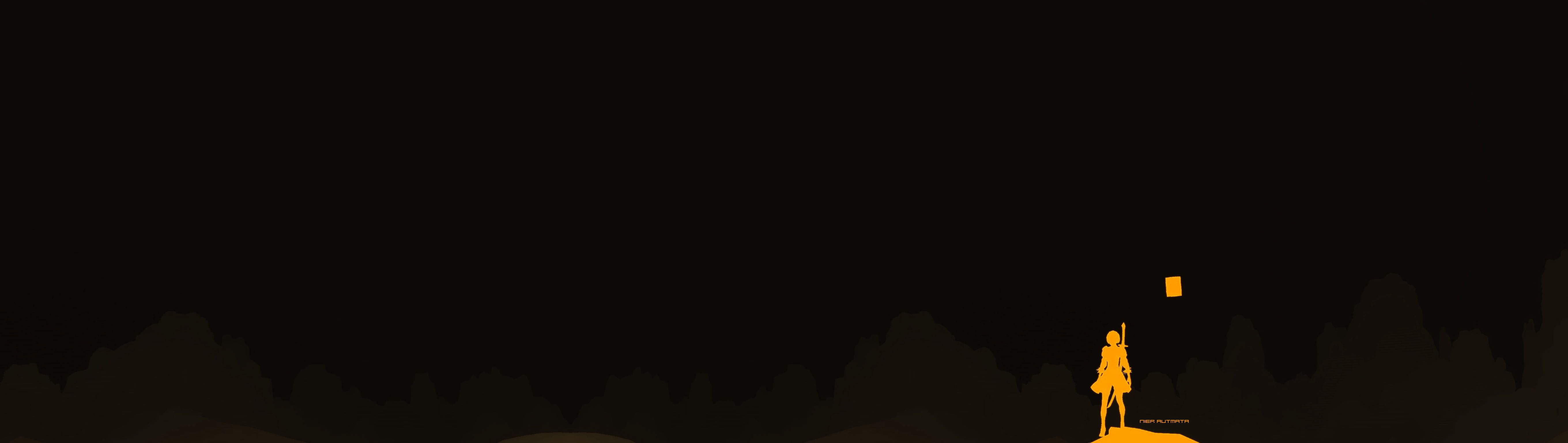 HD wallpaper: NieR, ultrawide, dark