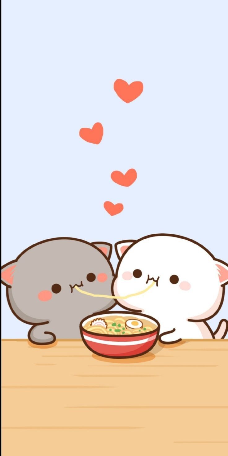 Vibrant Peach and Goma Wallpaper