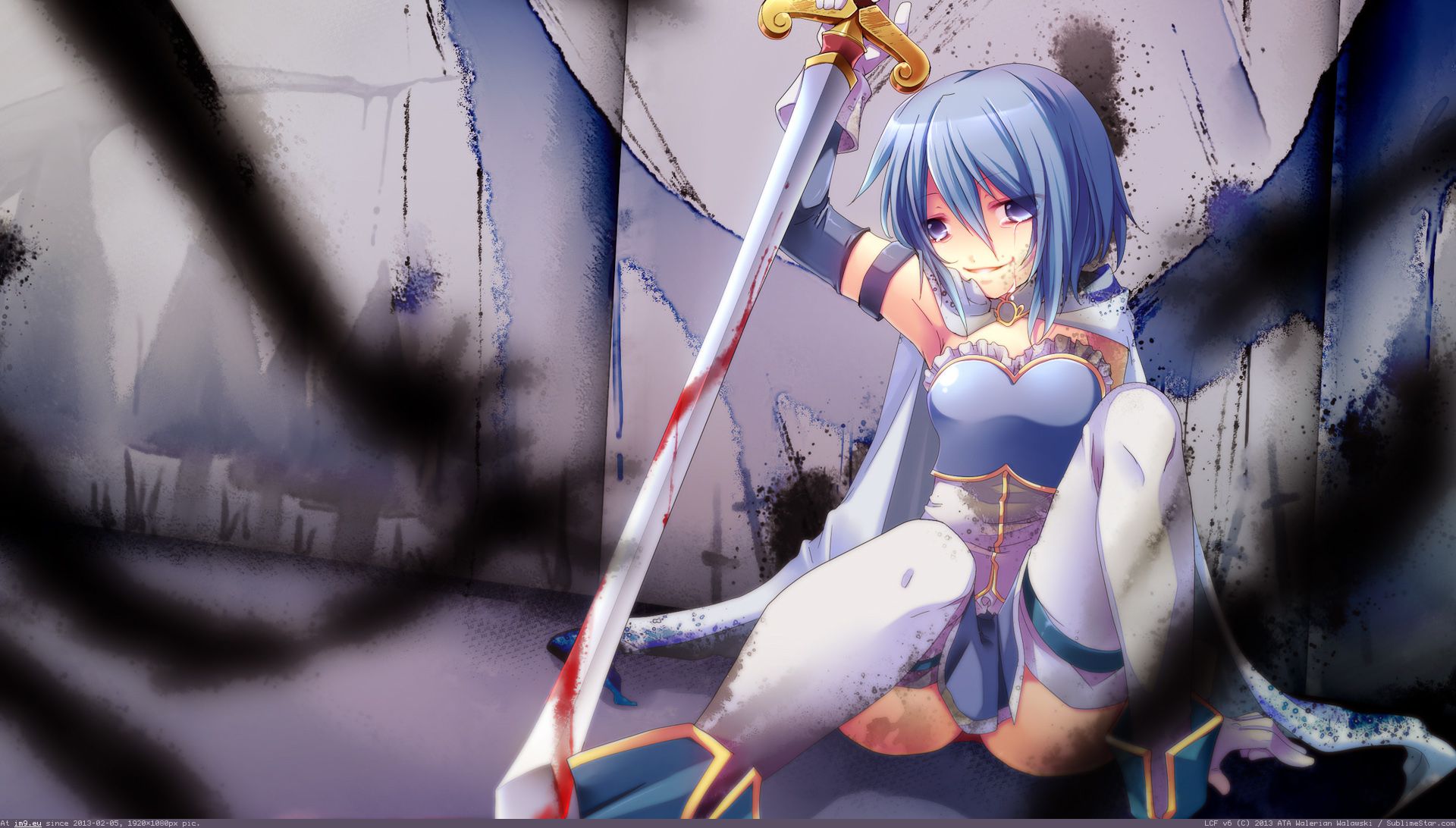 Blood #Cape #Armor #Weapon #Shoujo