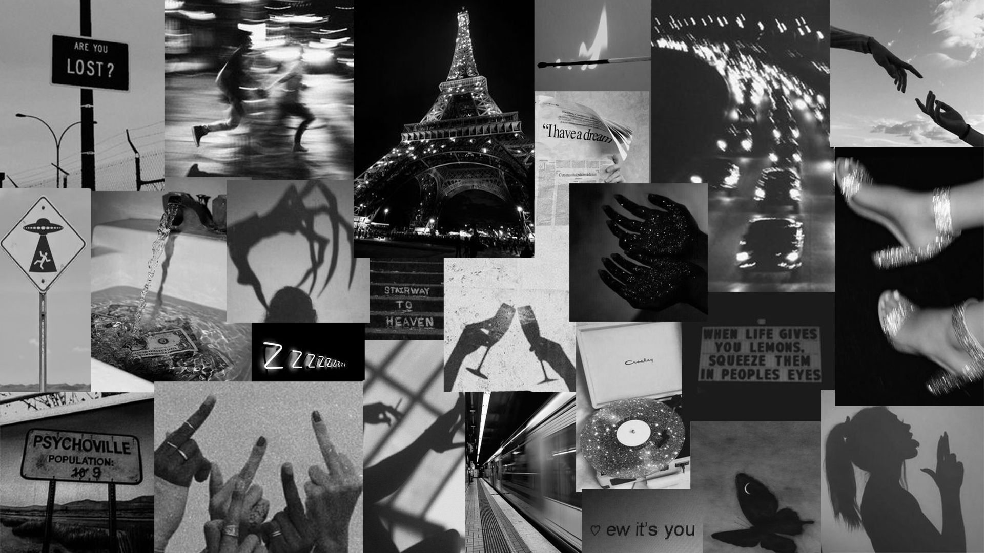 Black and White Aesthetic Desktop