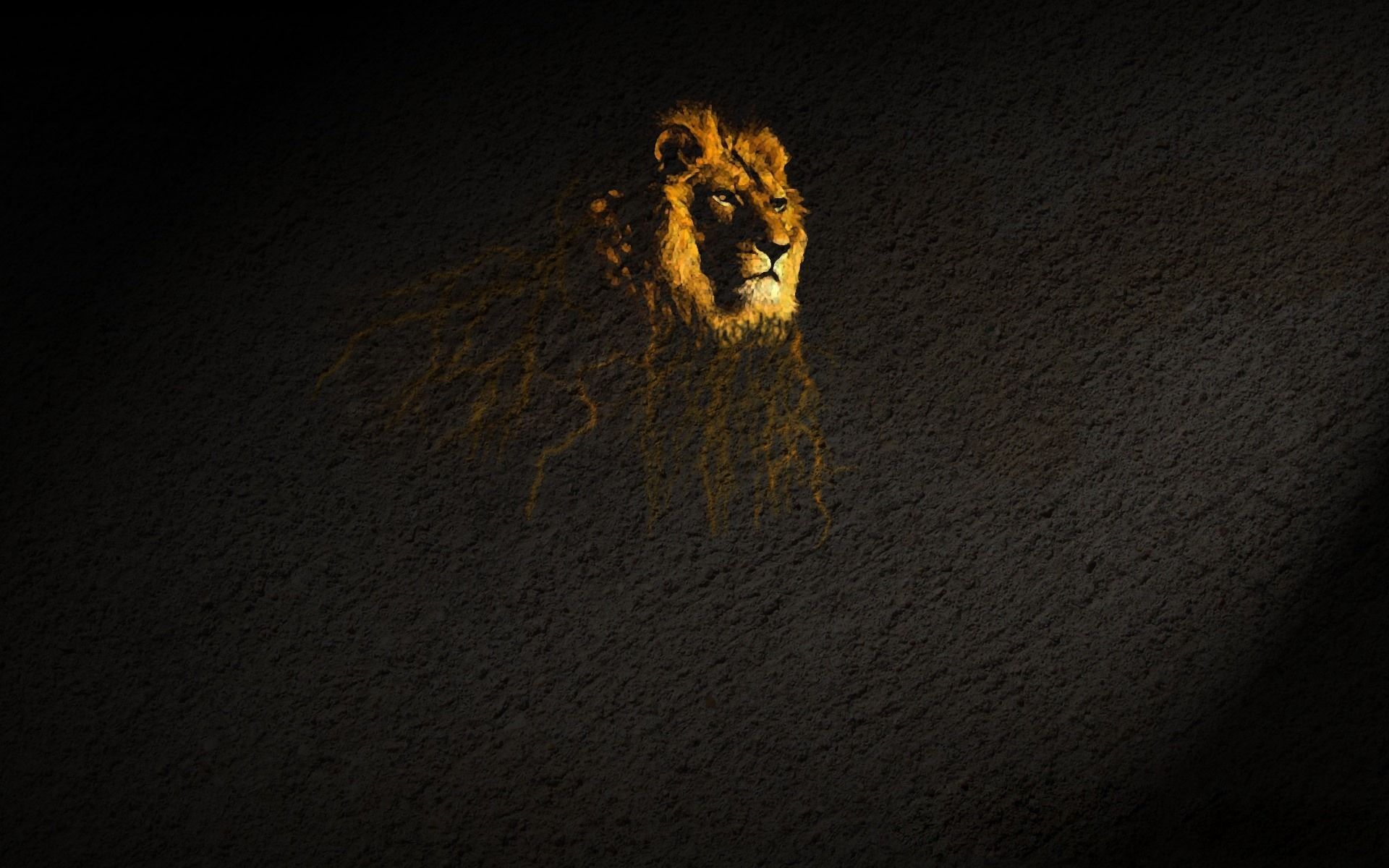Lion Minimalistic Background