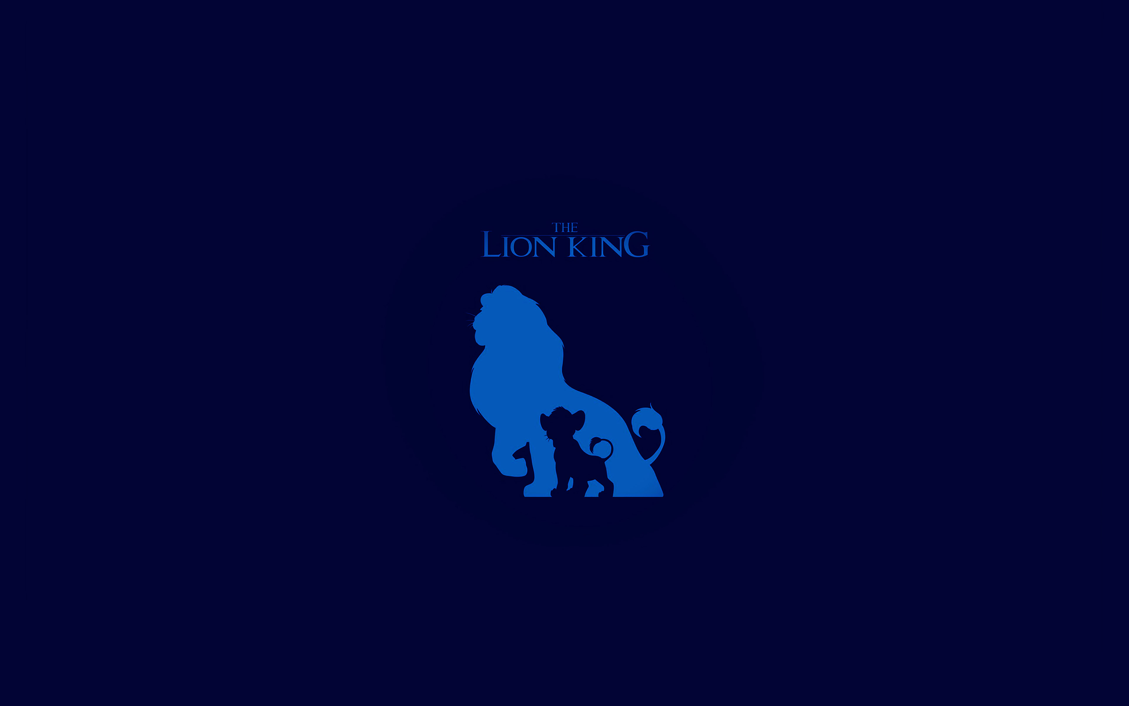The Lion King Blue Minimal Art