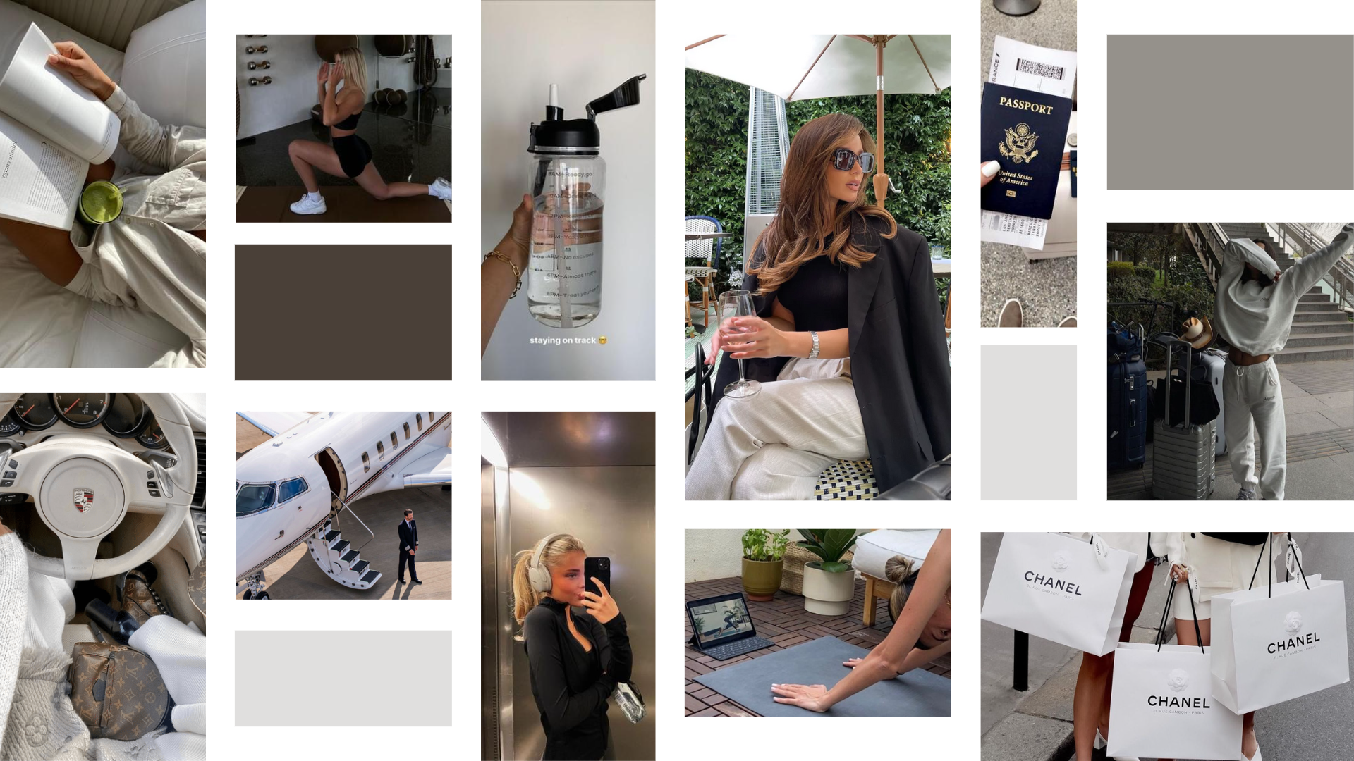 Clean Girl Vision Board 2023 CANVA