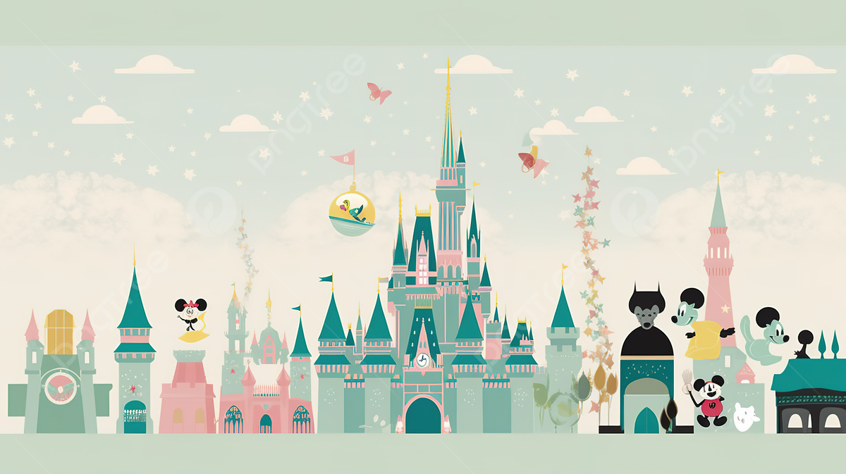 Disney Kids Castle Wallpaper Background