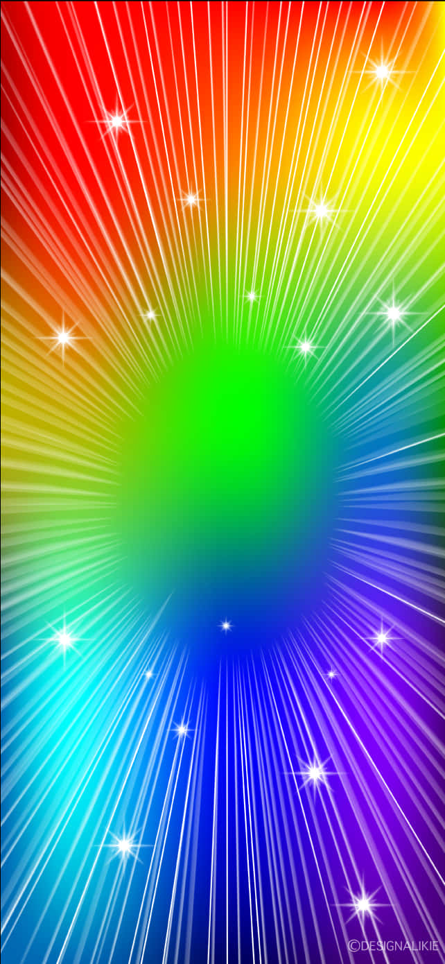Colorful Rainbow Glitter Wallpaper