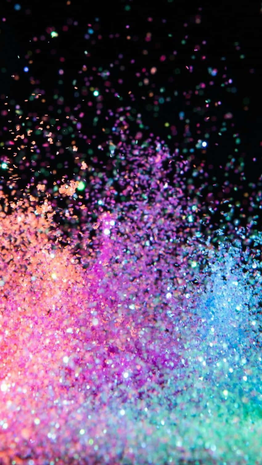 Rainbow Glitter Wallpaper