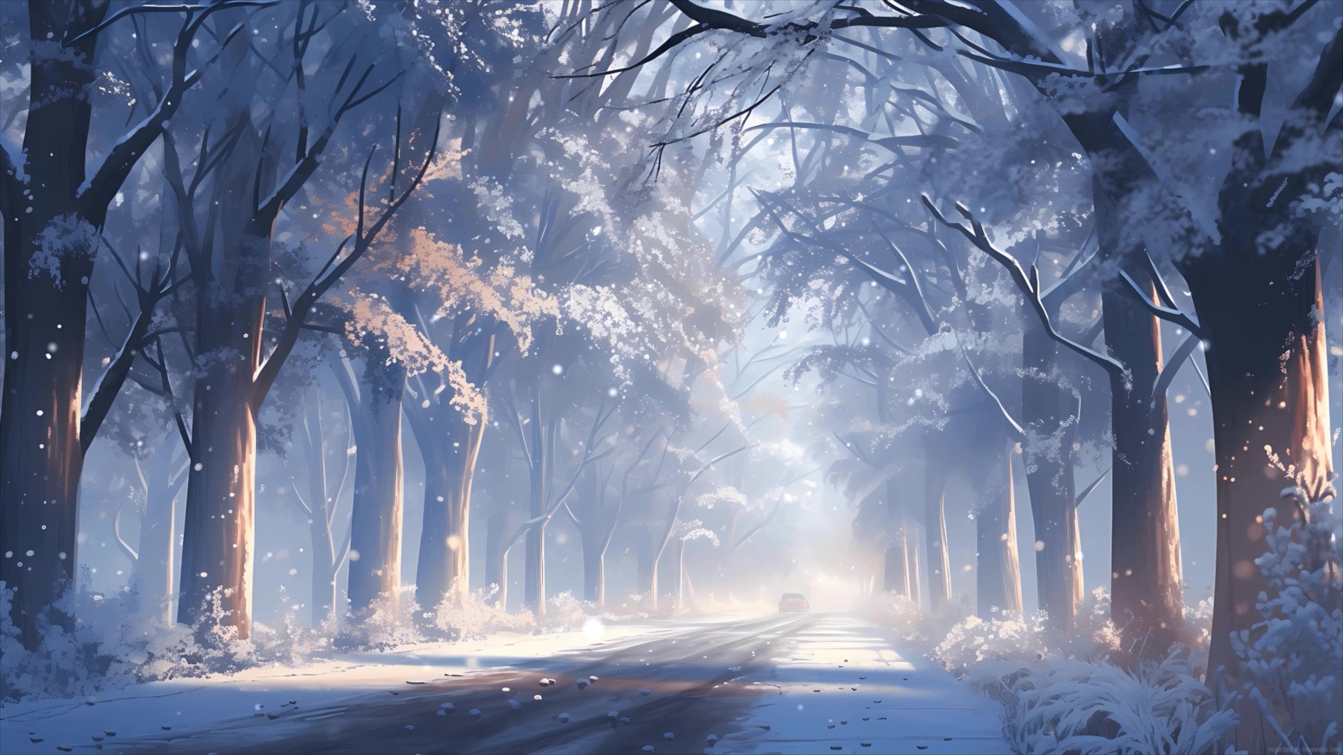 Winter Snow Street Live Wallpaper