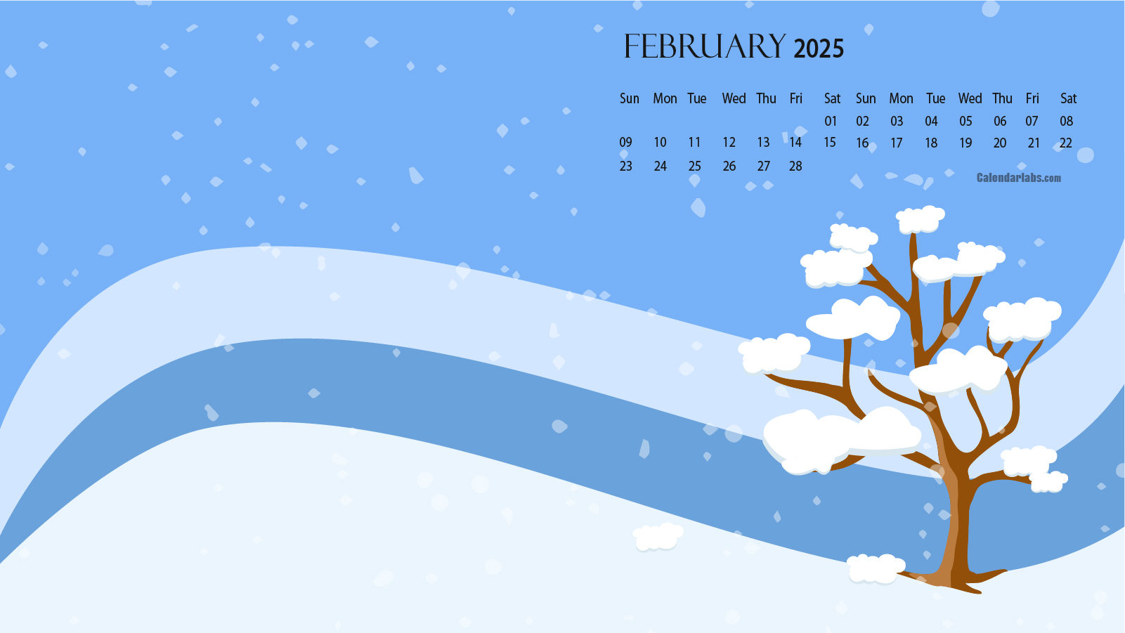 February 2025 Desktop Wallpaper