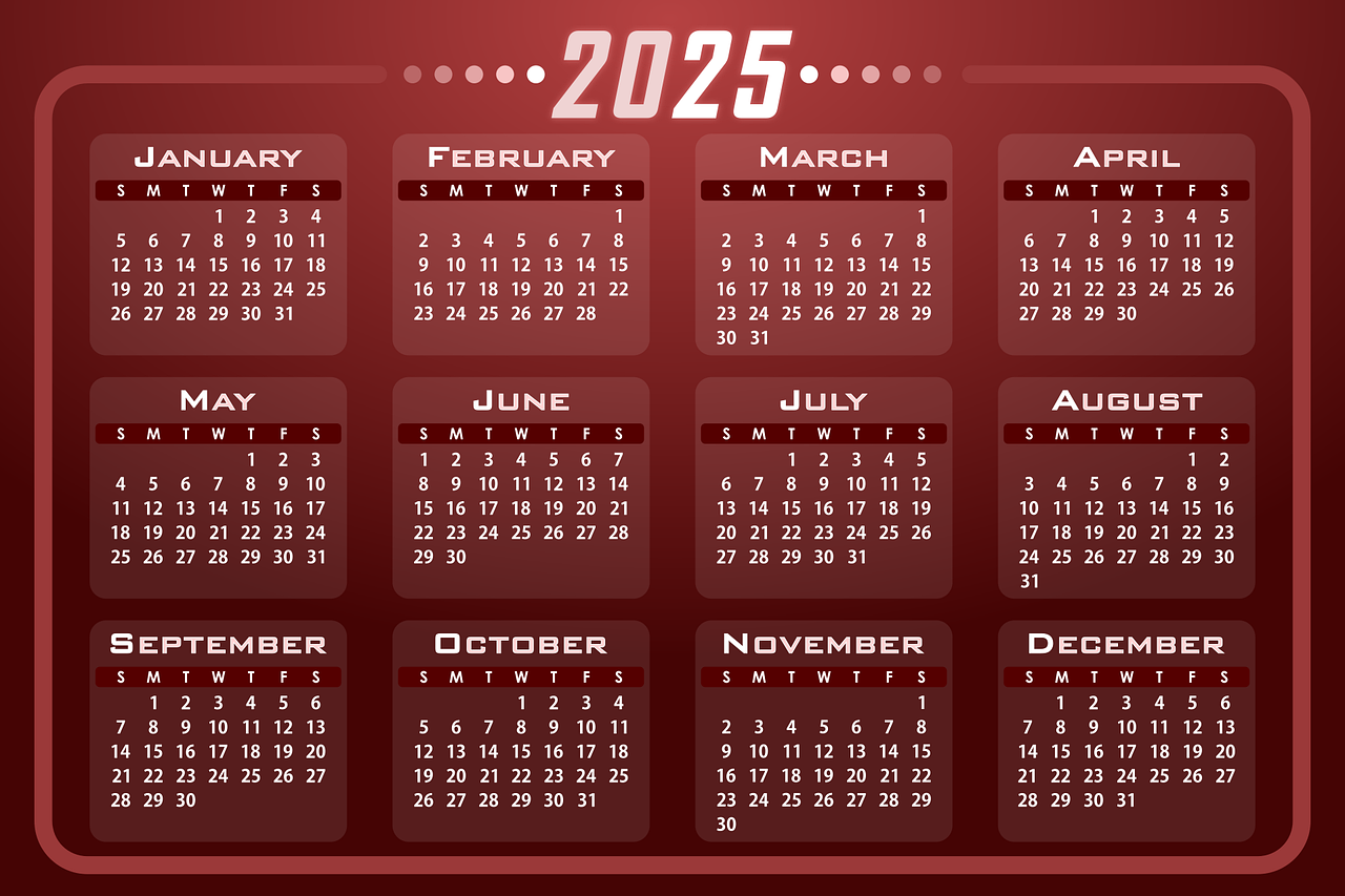 Calendar 2025 Wallpapers - Wallpaper Cave