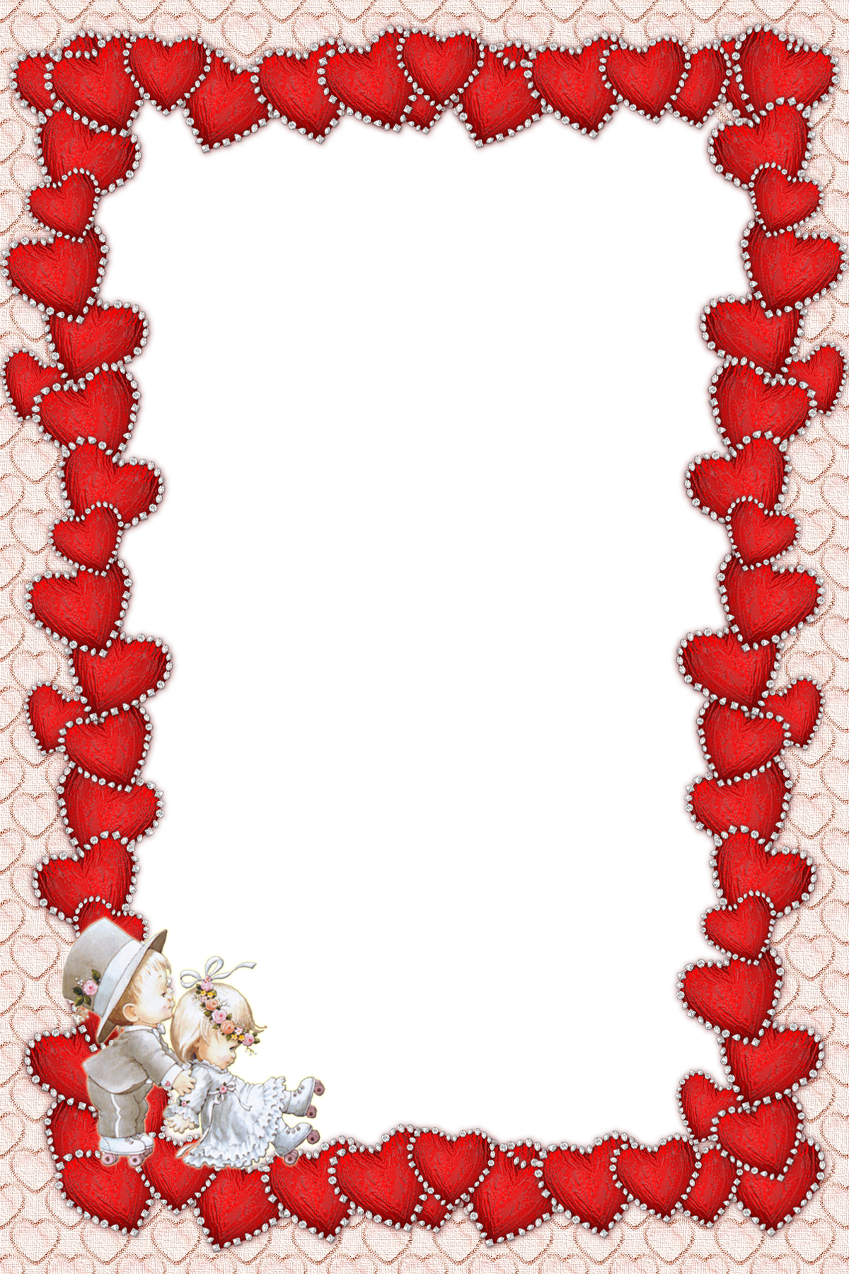 Valentines Transparent Red Frame