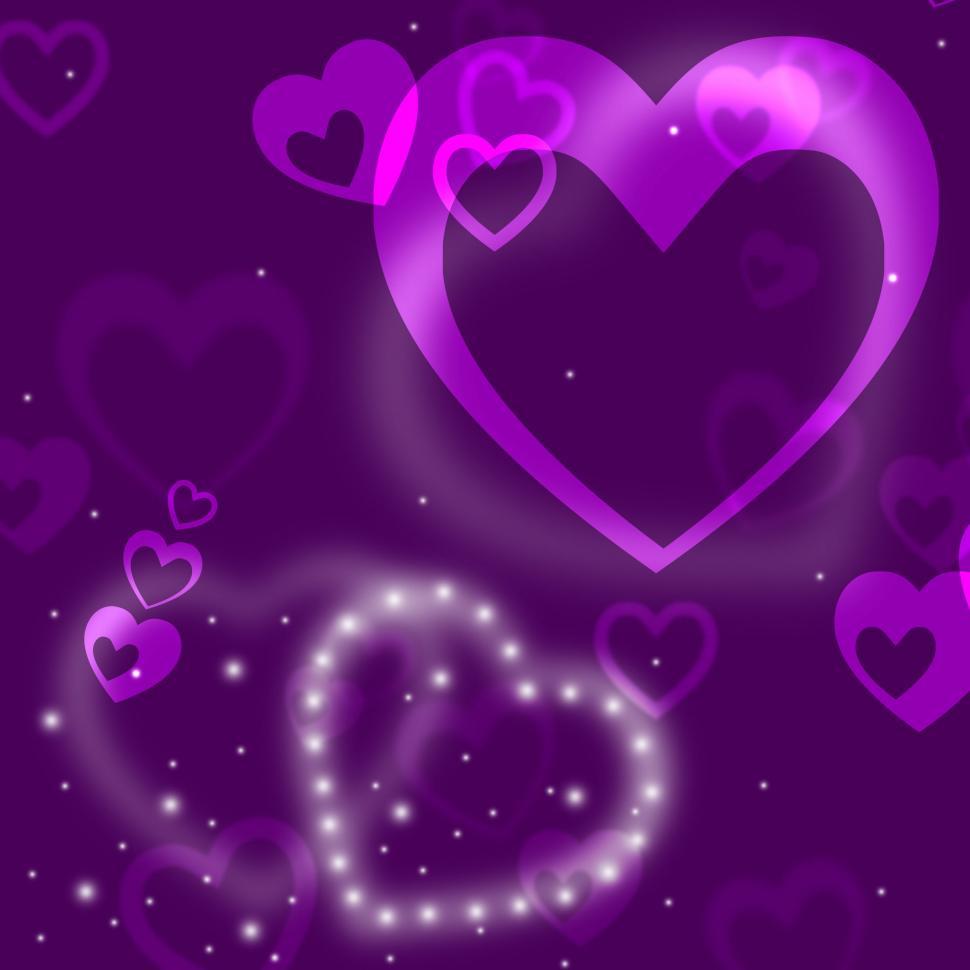 Photo of Glow Heart Means Valentine Day