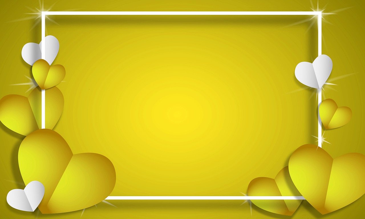 Valentines Day Hearts Frame Love Border