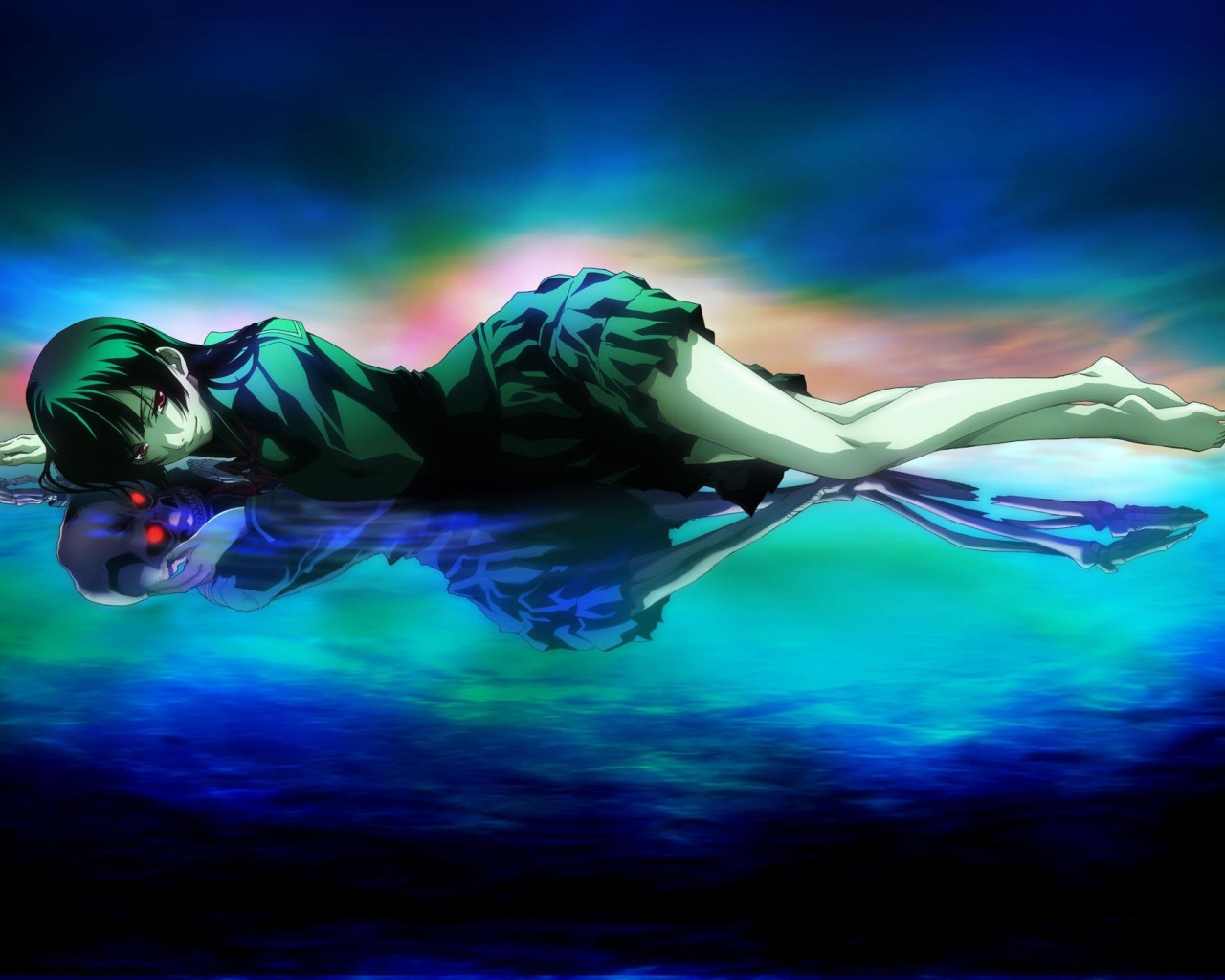 wallpaper reflection, anime, art