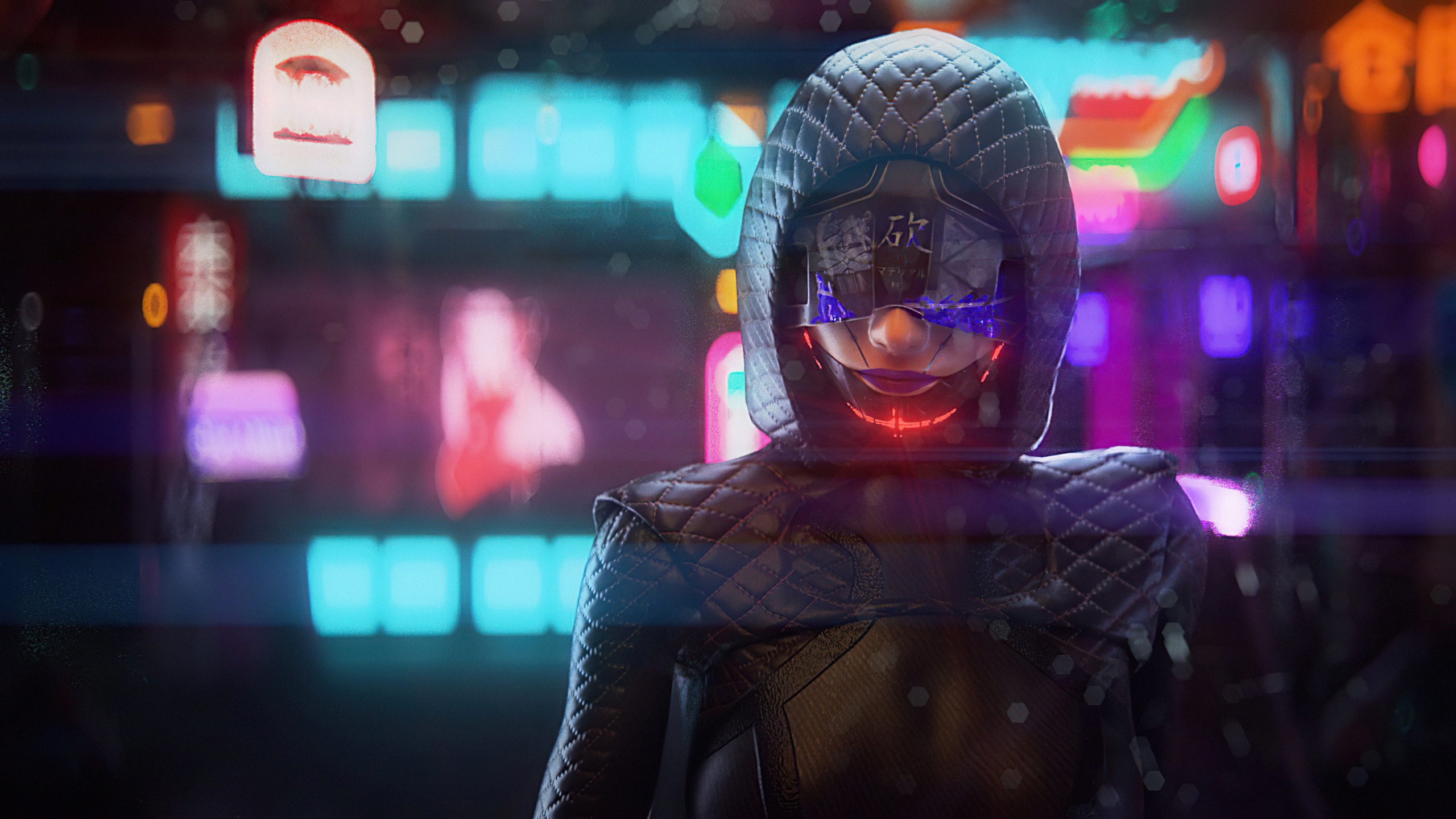 Cyberpunk girl Wallpaper 4K, Future tech, Futuristic, Dope