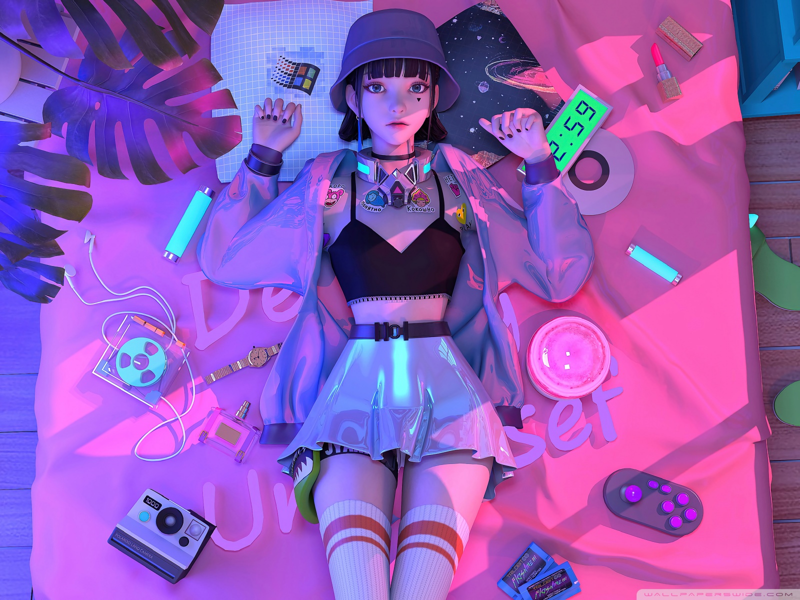 Cute Anime Girl Ultra HD Desktop