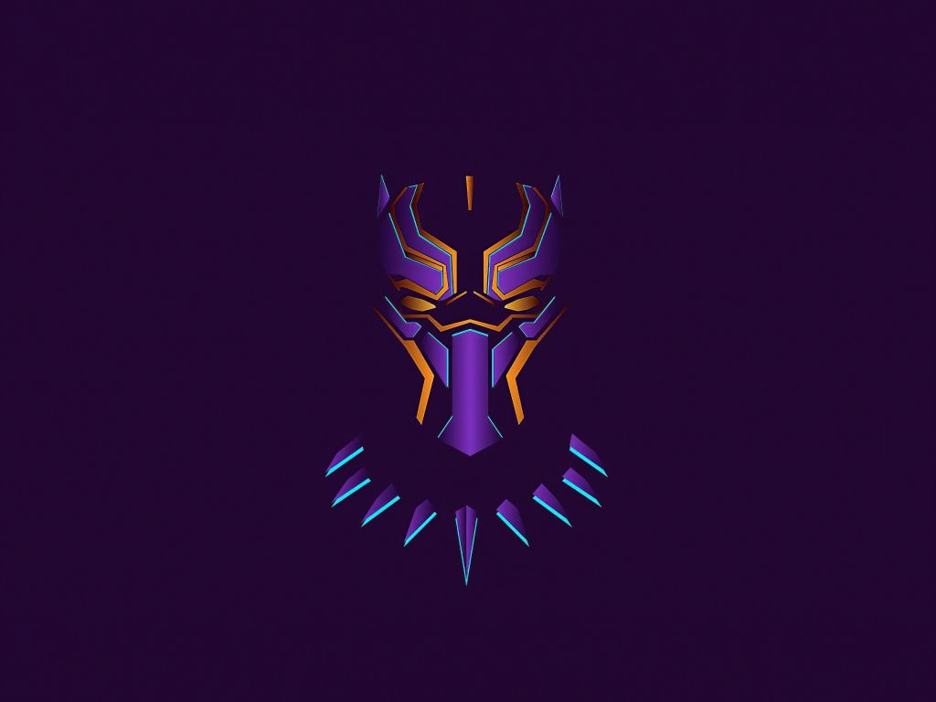 Desktop Wallpaper Black Panther, mask
