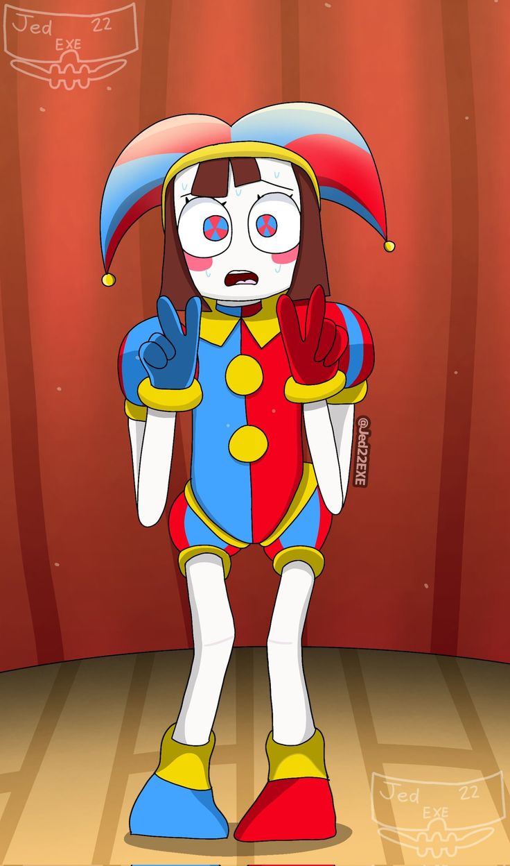 Pomni. Circus wallpaper, Art