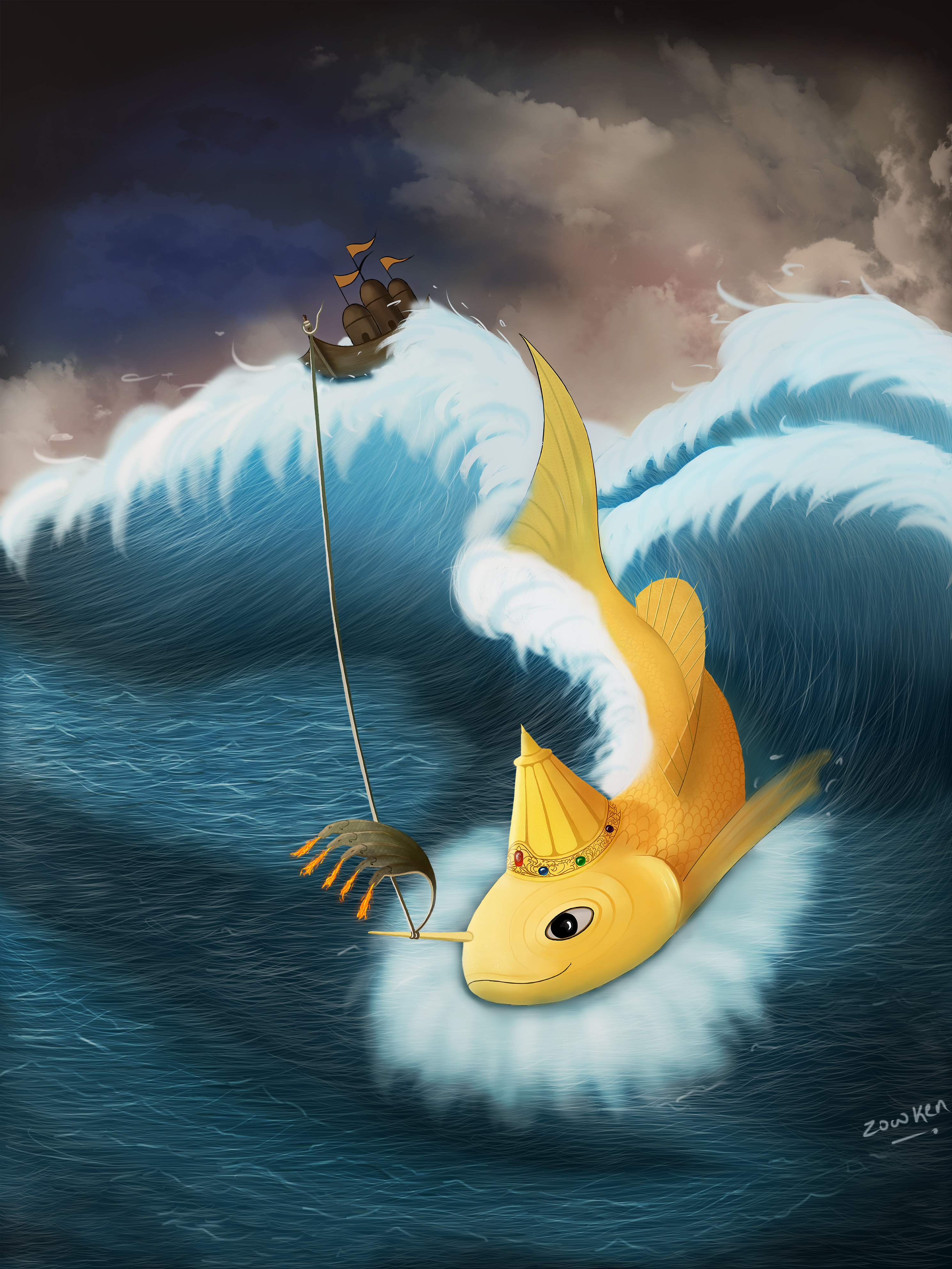 Matsya Avatar, Me, digital art