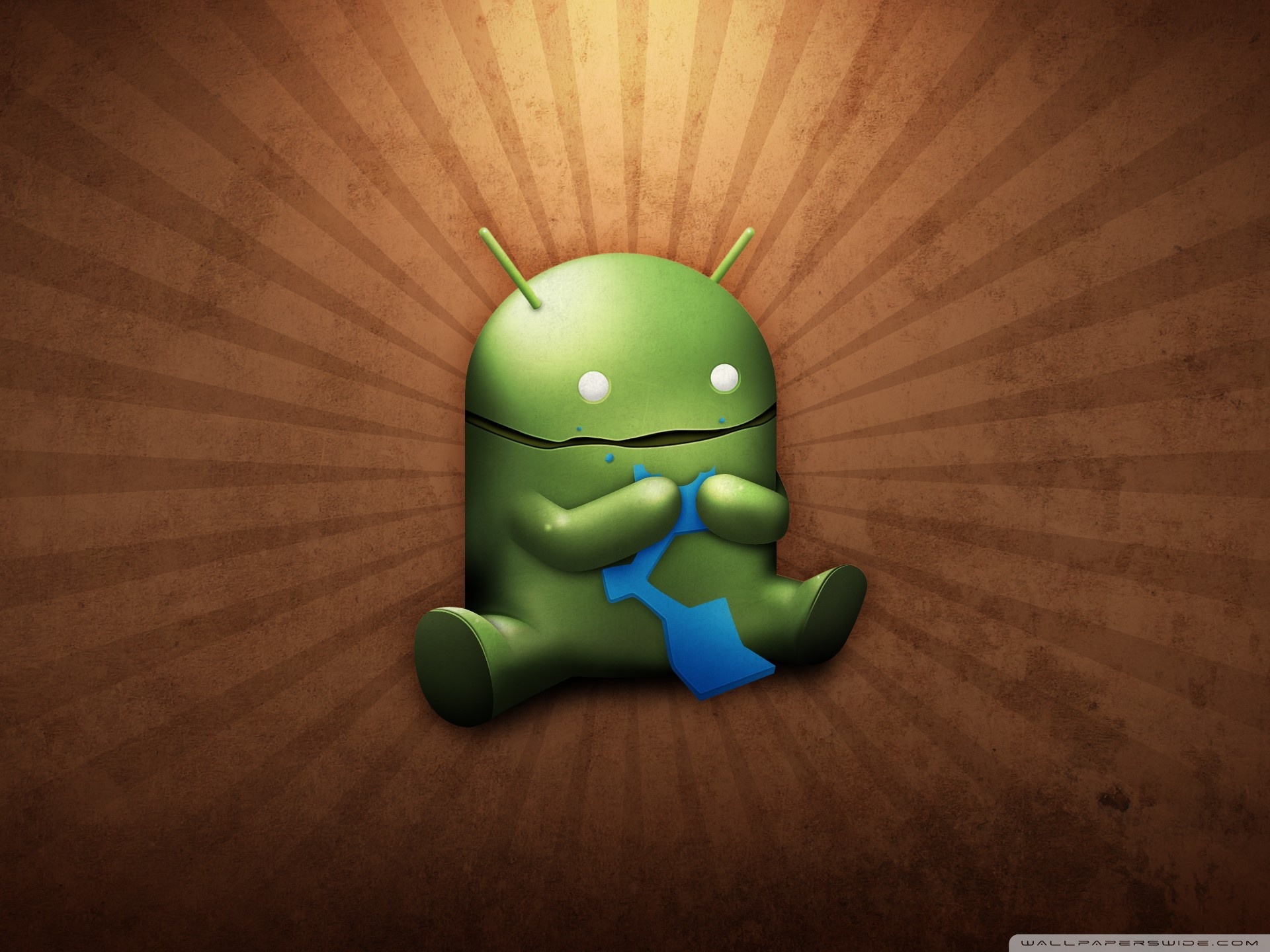 Funny Android Robot Ultra HD Desktop