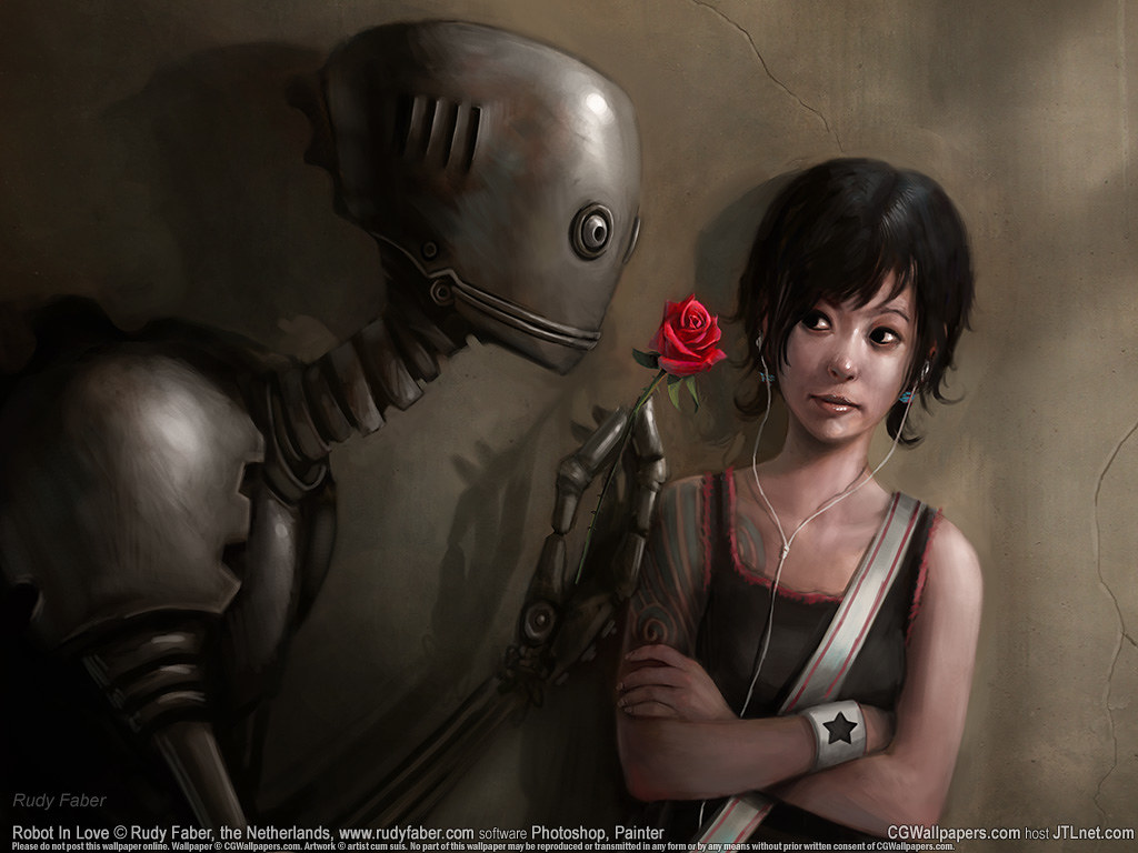 Rudy Faber Wallpaper Robot Love Wallp