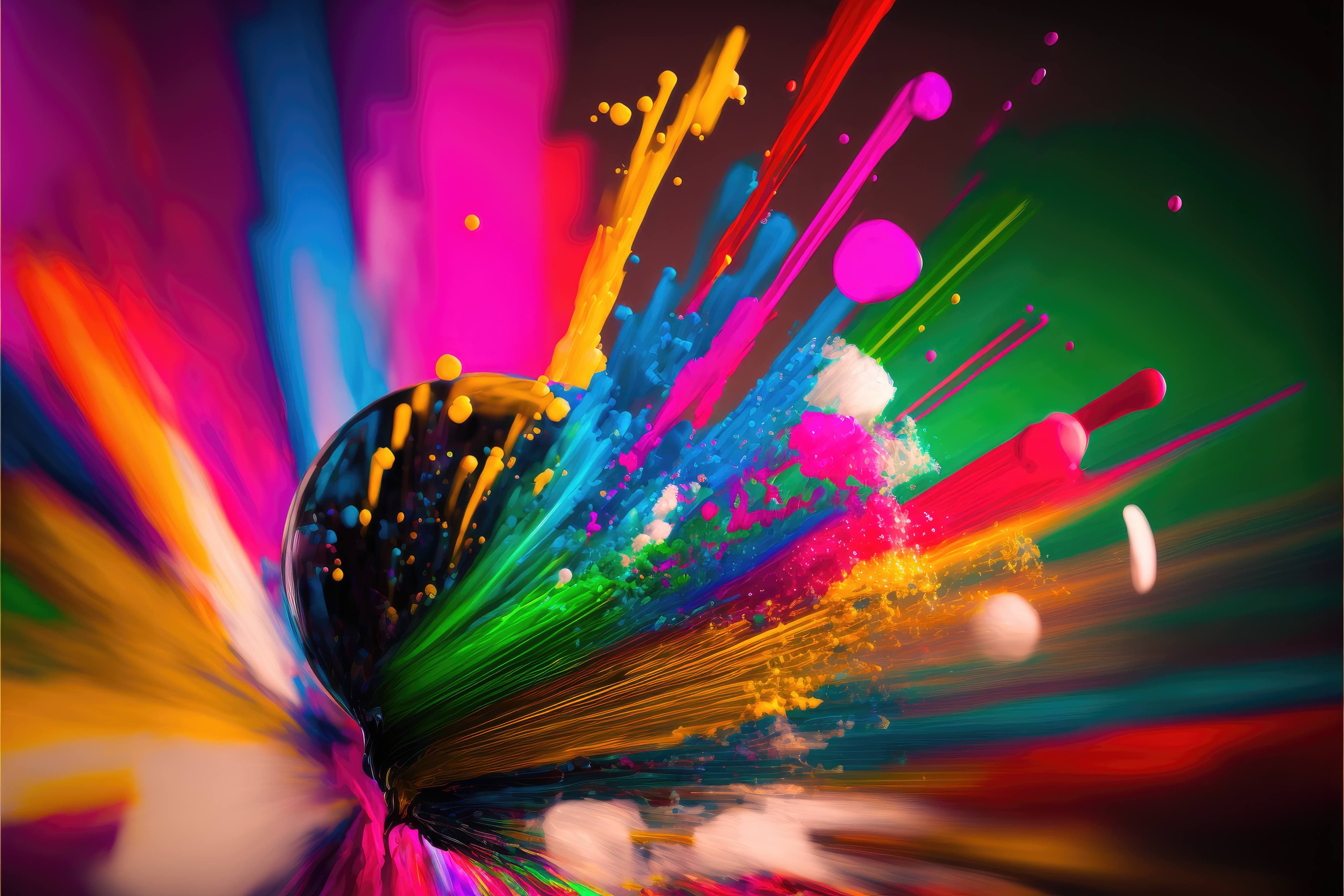 Colorful abstract HD wallpaper 4k