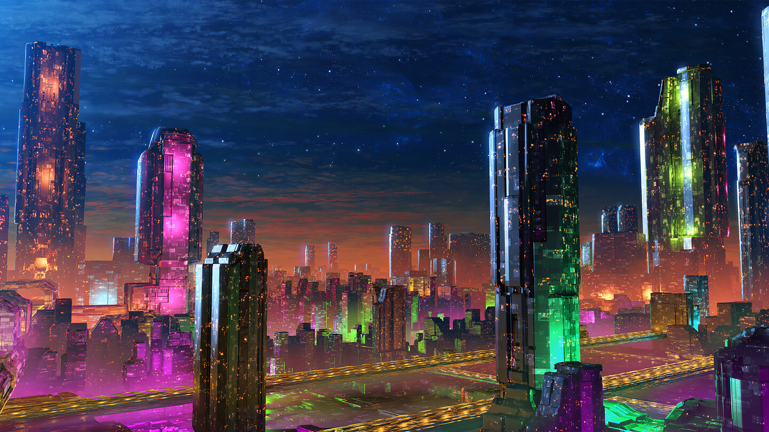 Galactic Nightlife 4k 1440P