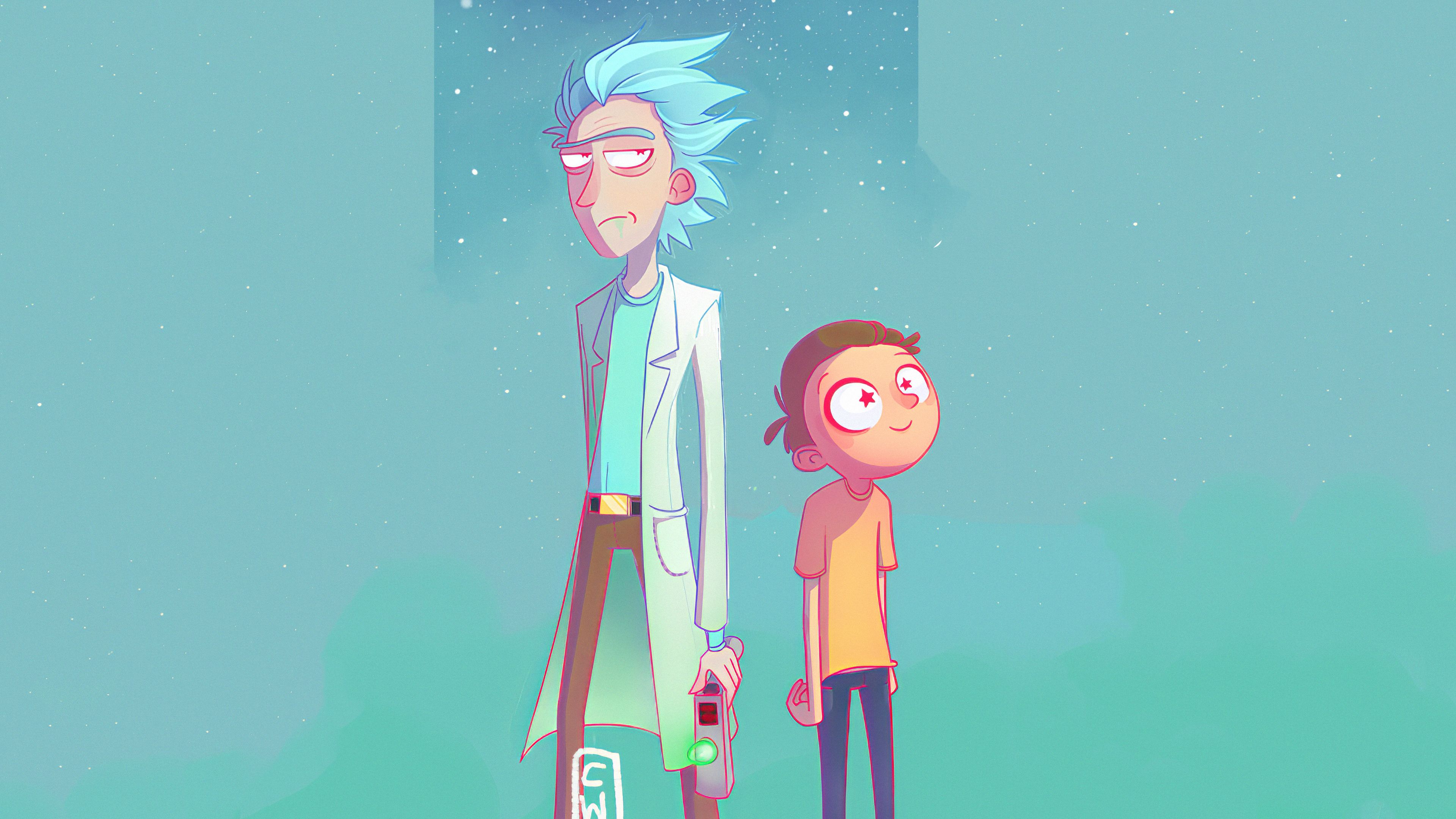 Rick And Morty Art 4k Wallpaper
