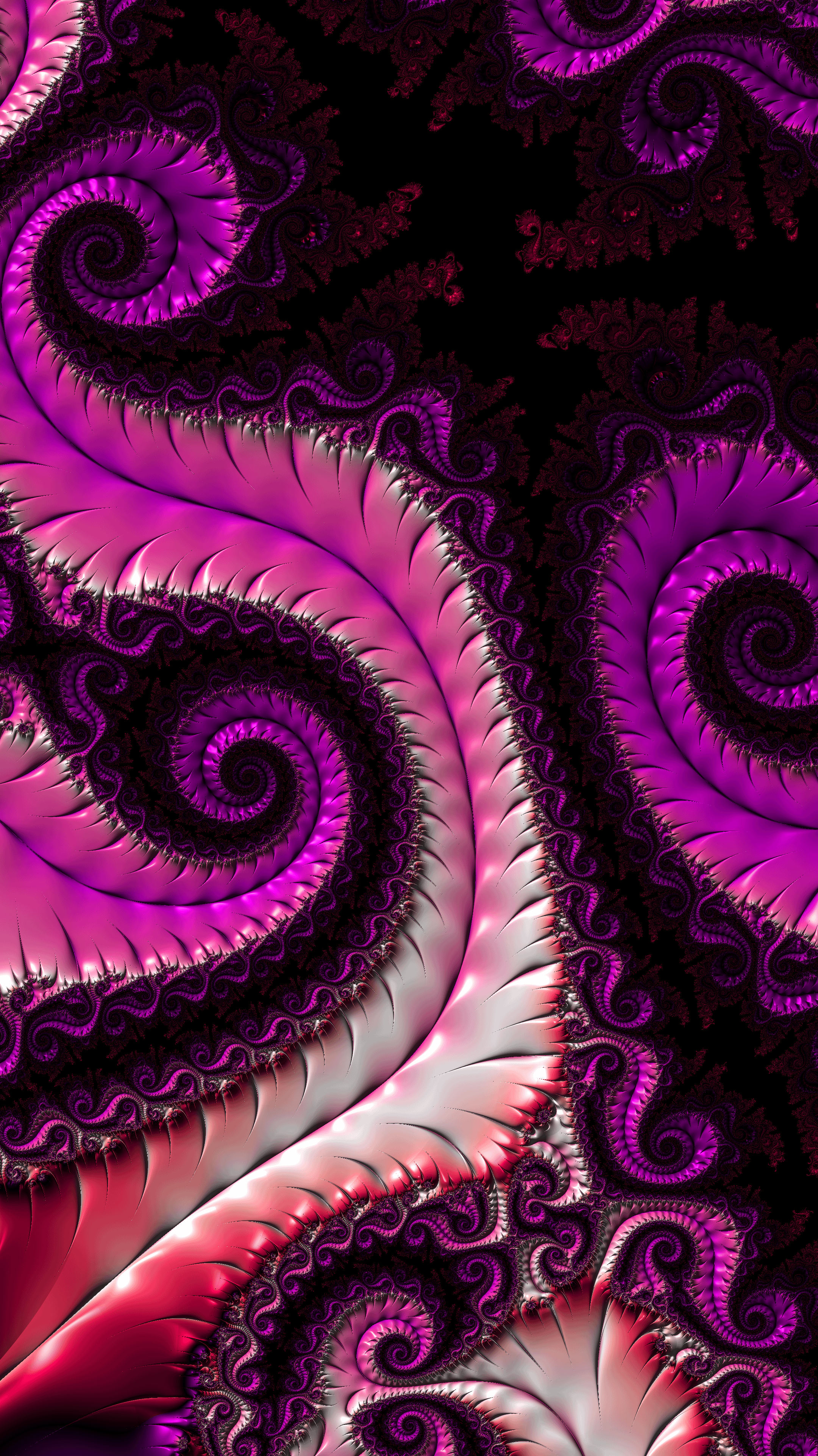 Purple Vines Fractal Art 4k vertical