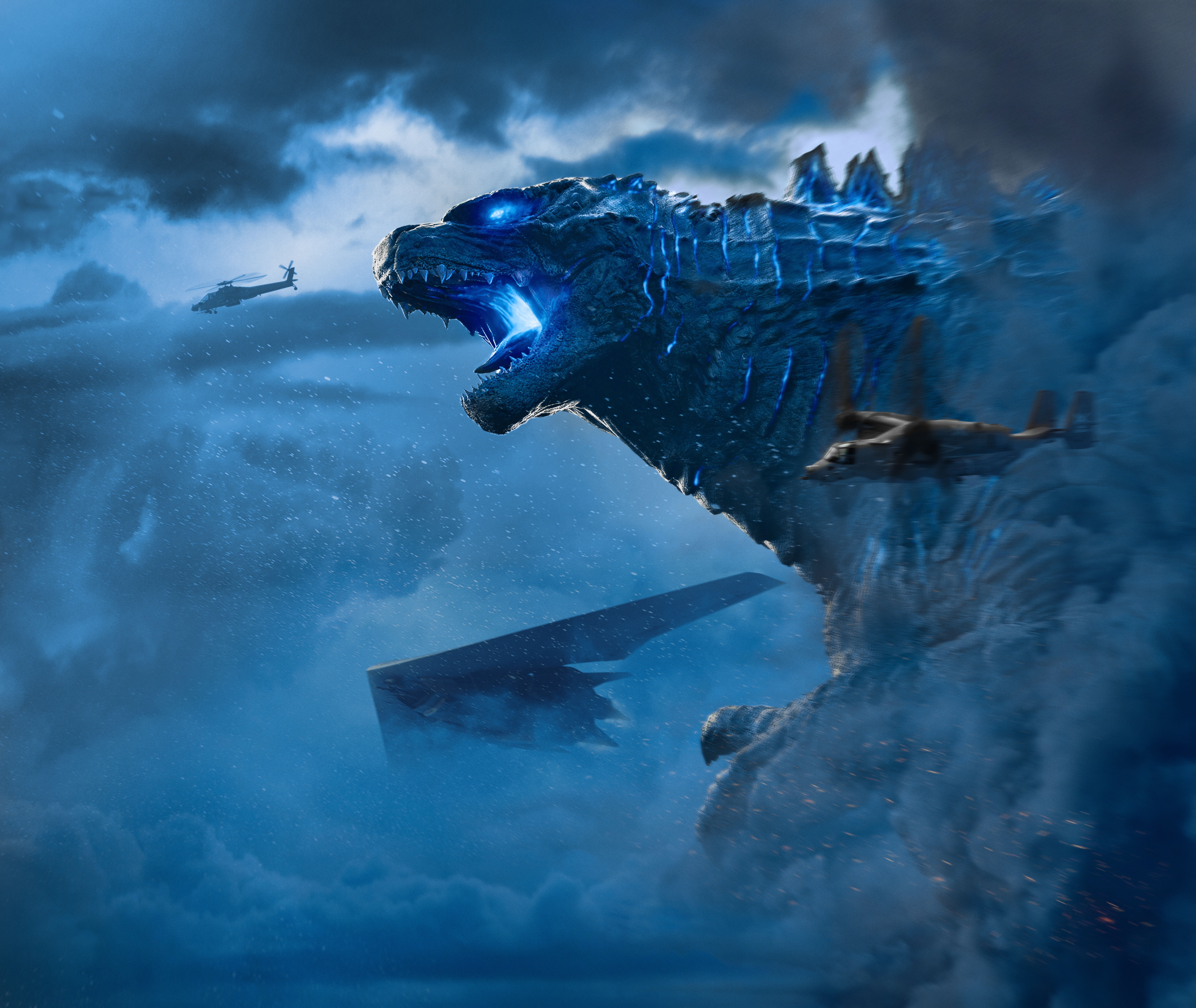 Godzilla: King of Monsters 8K Ultra HD Epic Movie Wallpaper