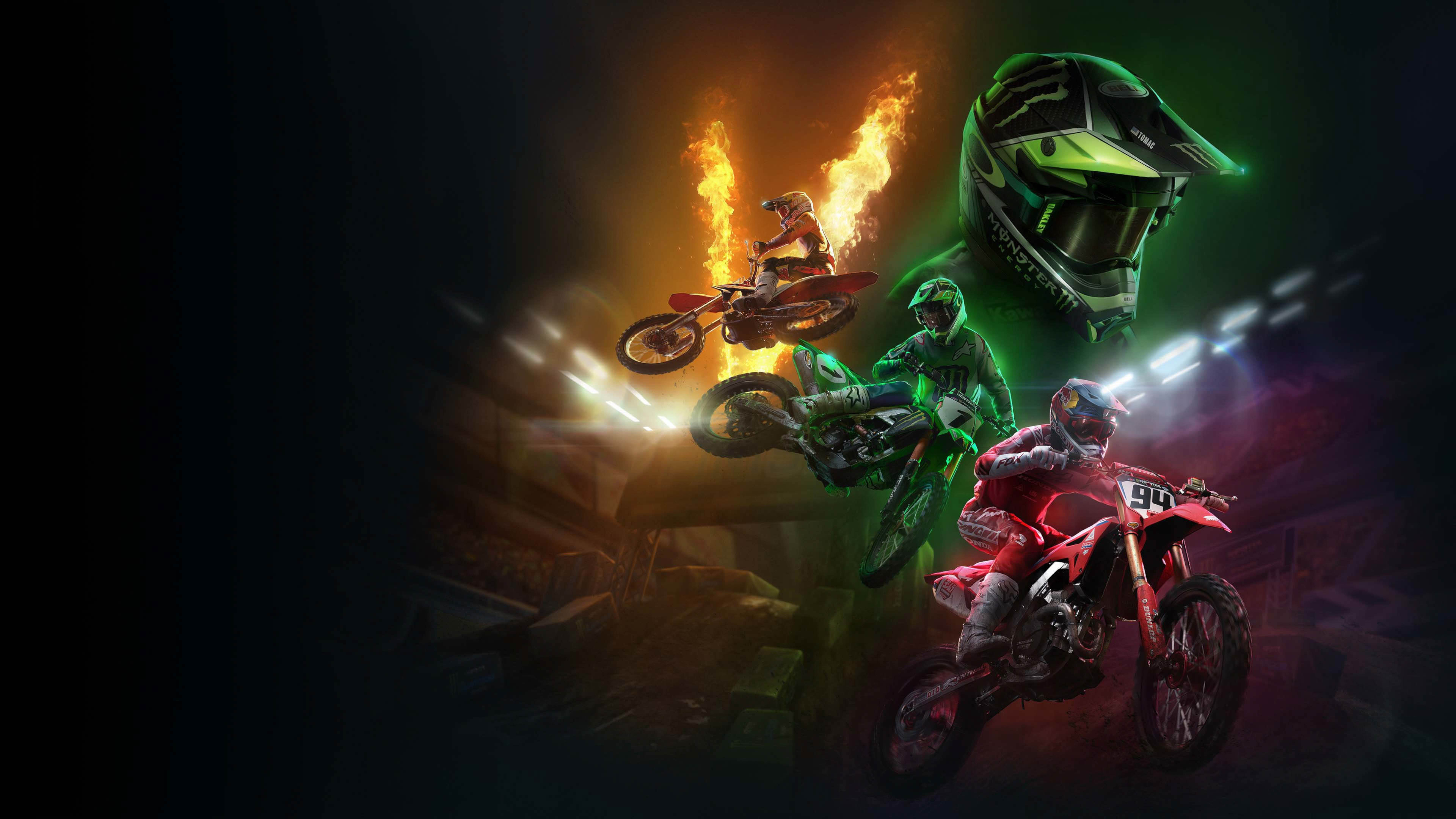 Monster Energy Supercross Wallpaper 4K