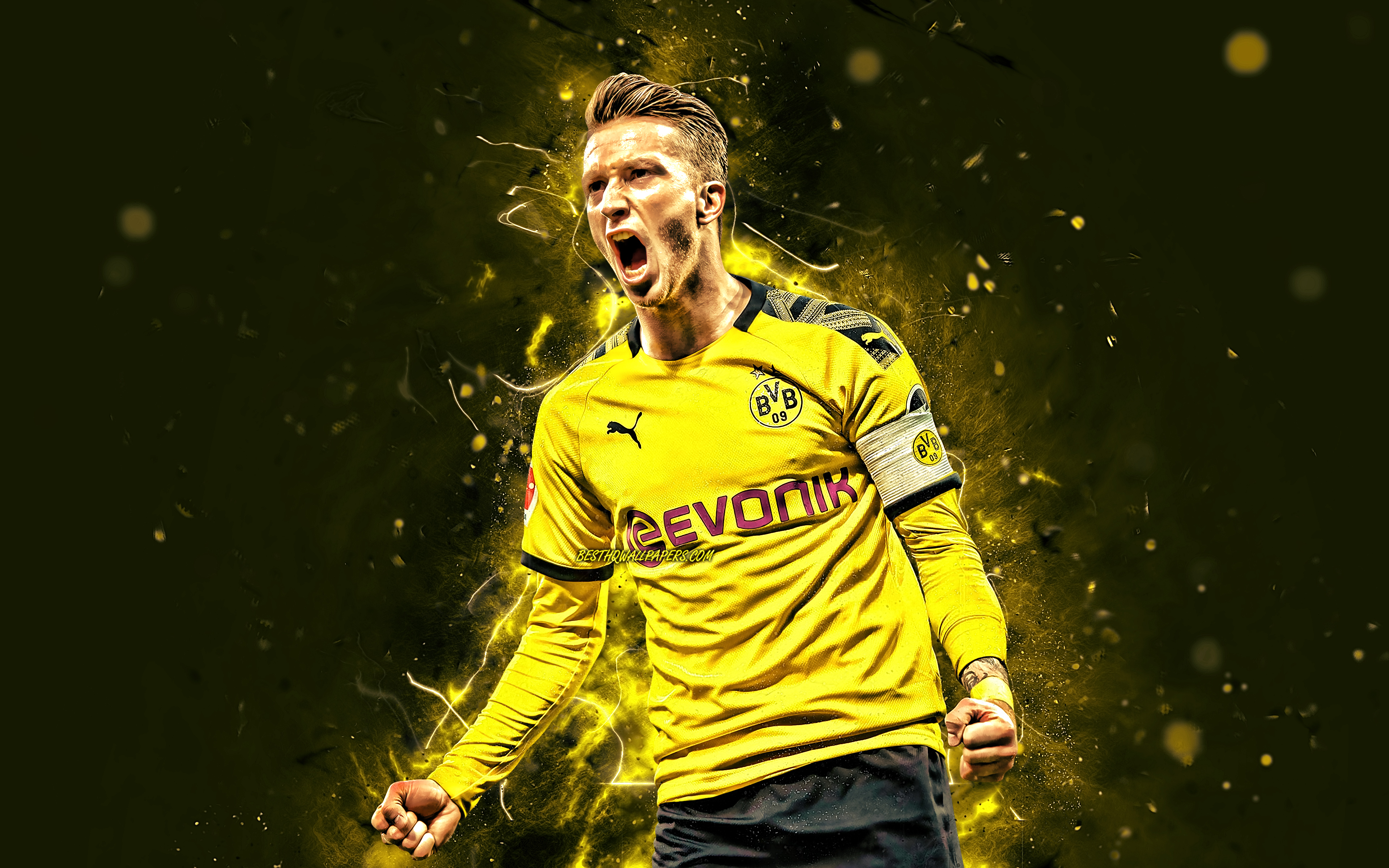 Download wallpaper 4K, Marco Reus