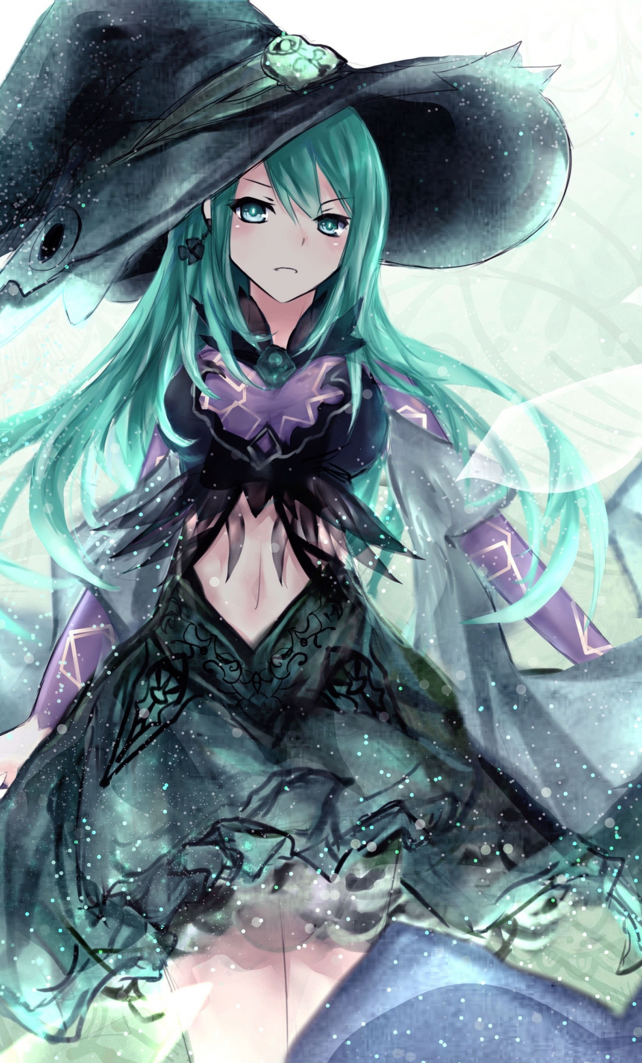 Download wallpaper 1280x2120 witch