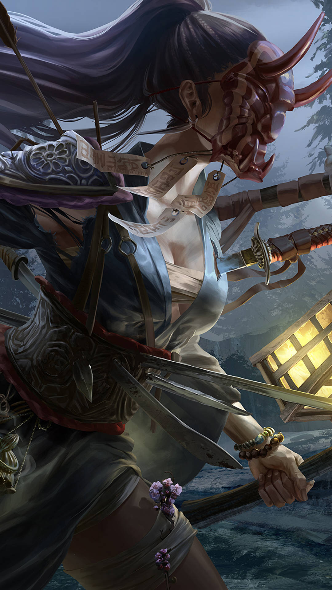 Download Anime Samurai Girl Wallpaper