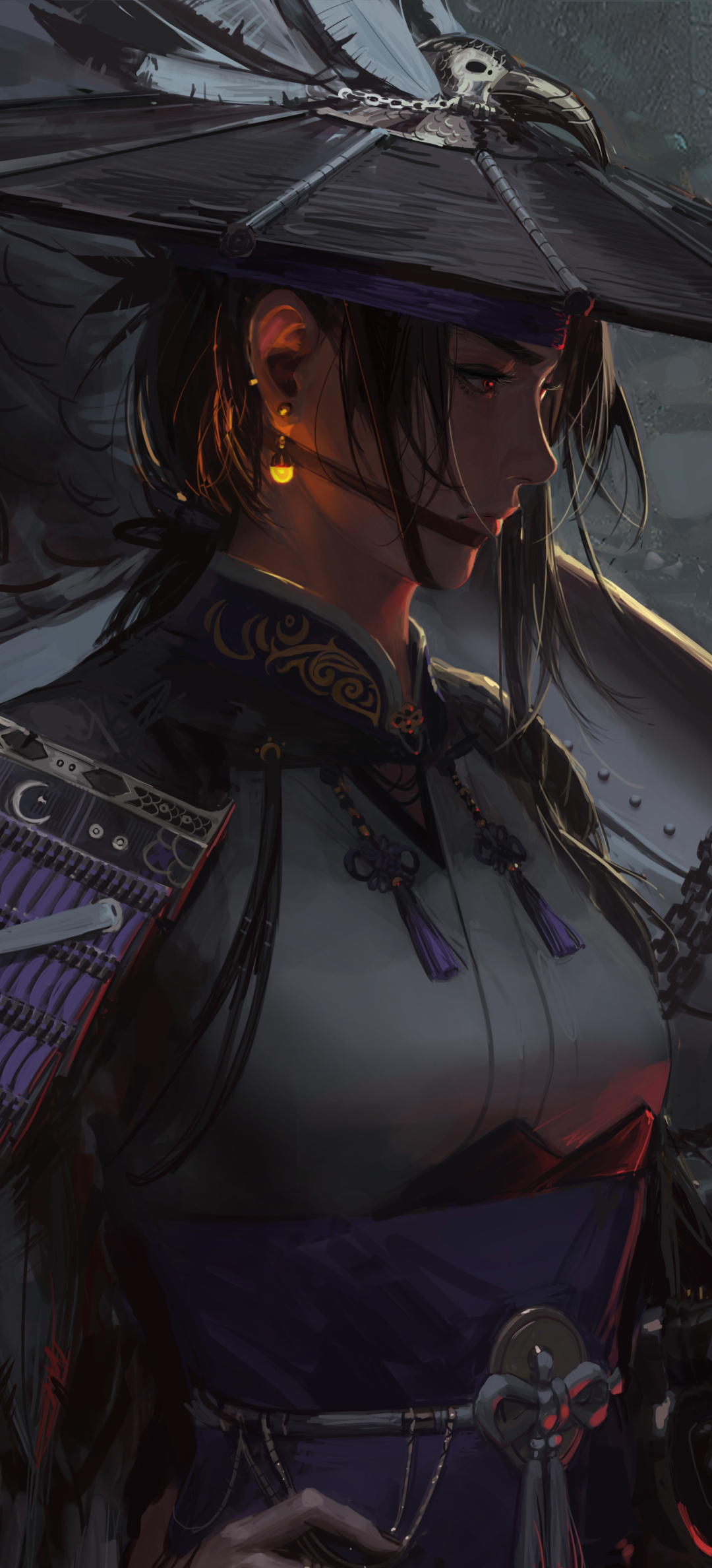 Fantasy Samurai Phone Wallpaper