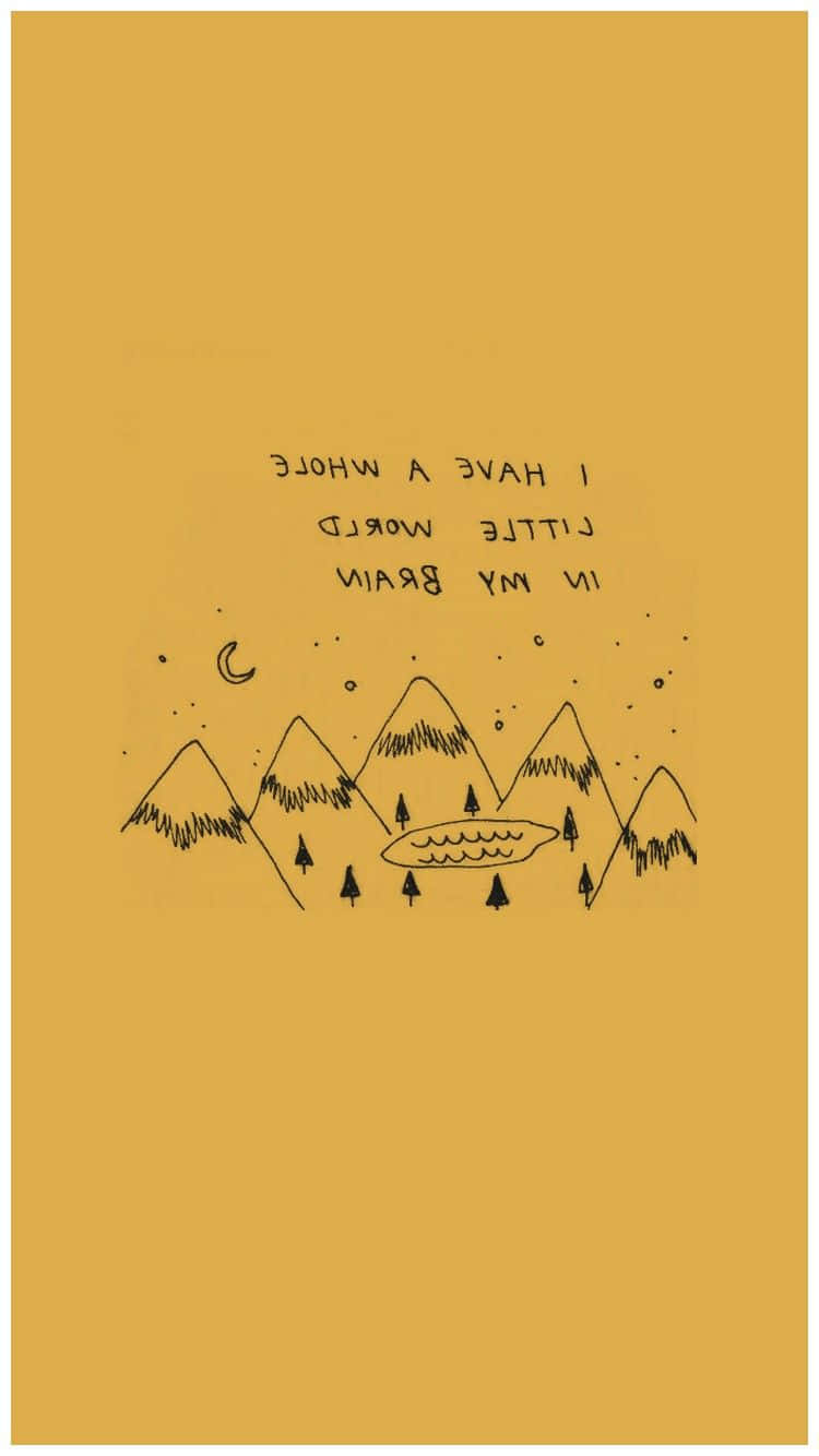 Mountains In My Brain Wallpaper