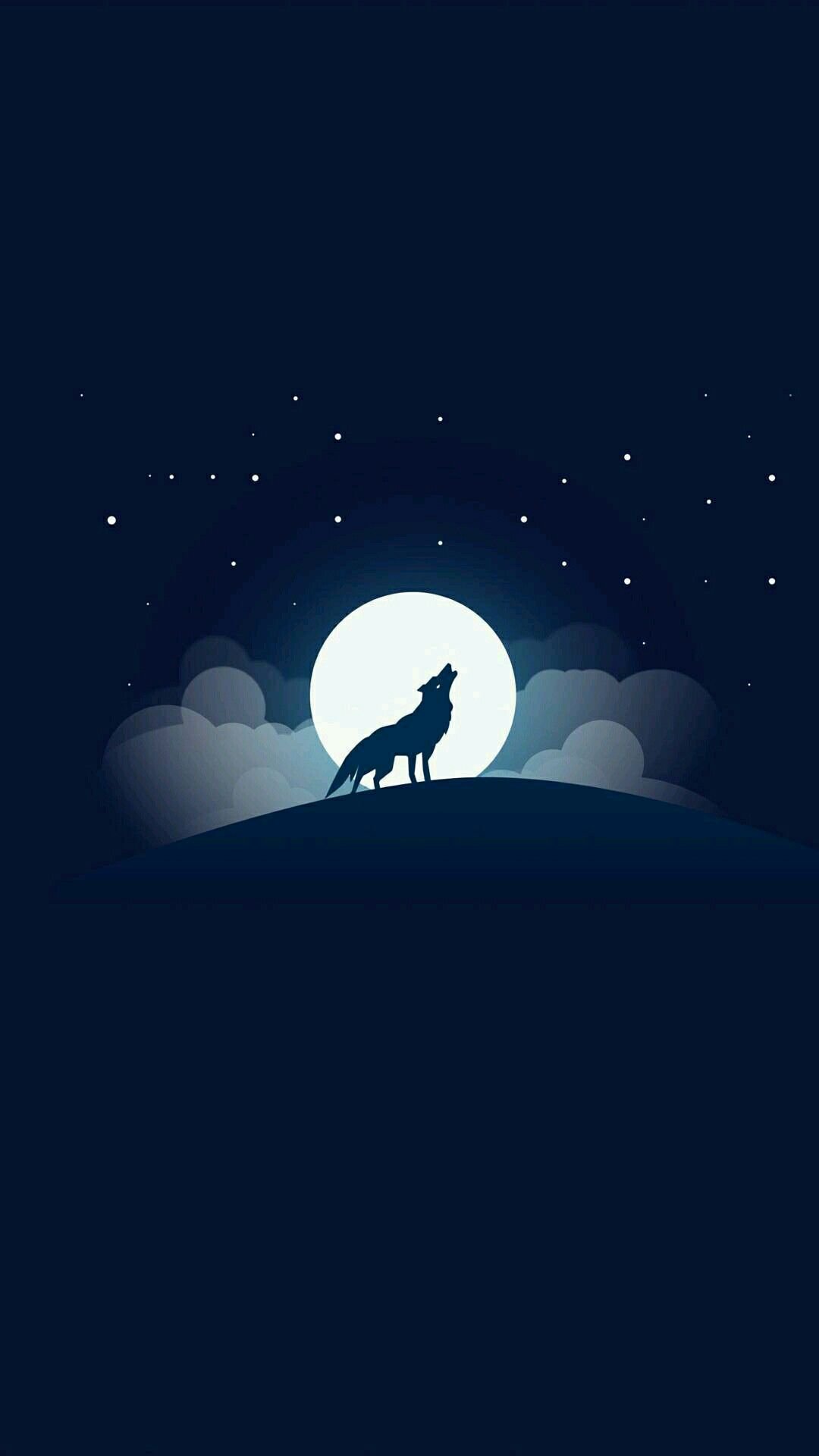 Werewolf minimalist Wallpaper Download