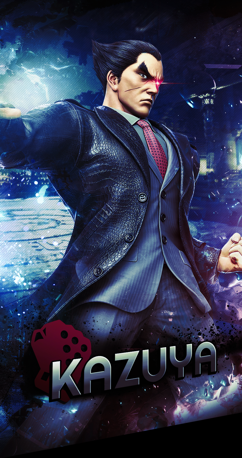 Kazuya Mishima Mobile Background, r