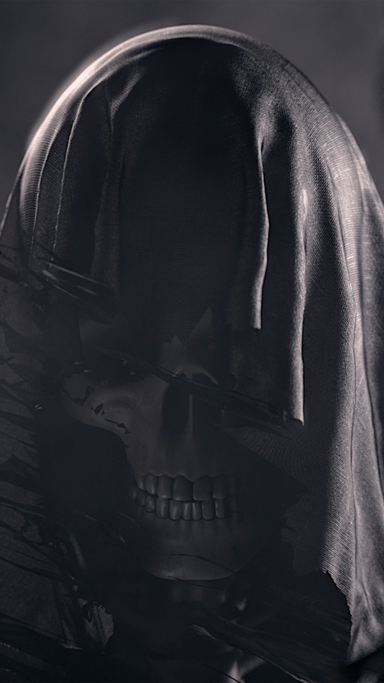 Dark Skull Deadman Illustration Art