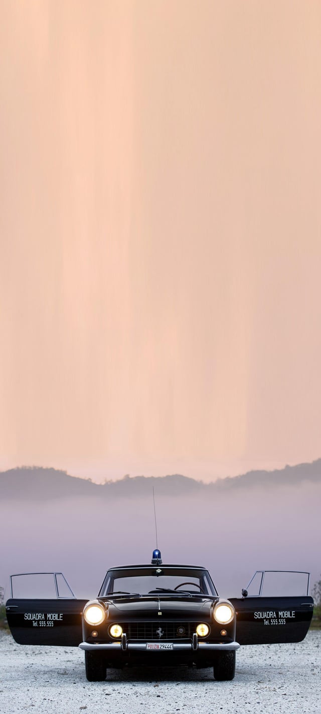 Black Ferrari Mobile wallpaper