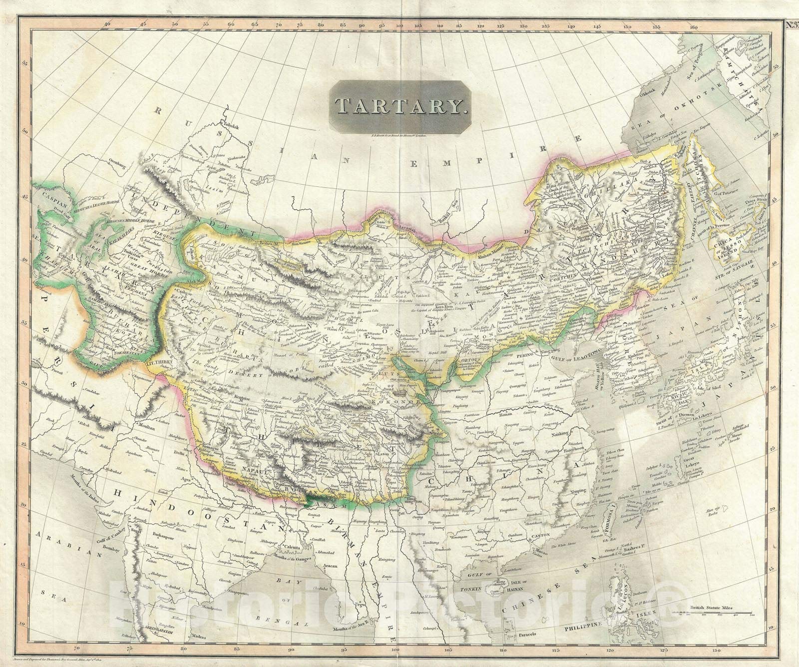 Historic Map, Tartary i.e