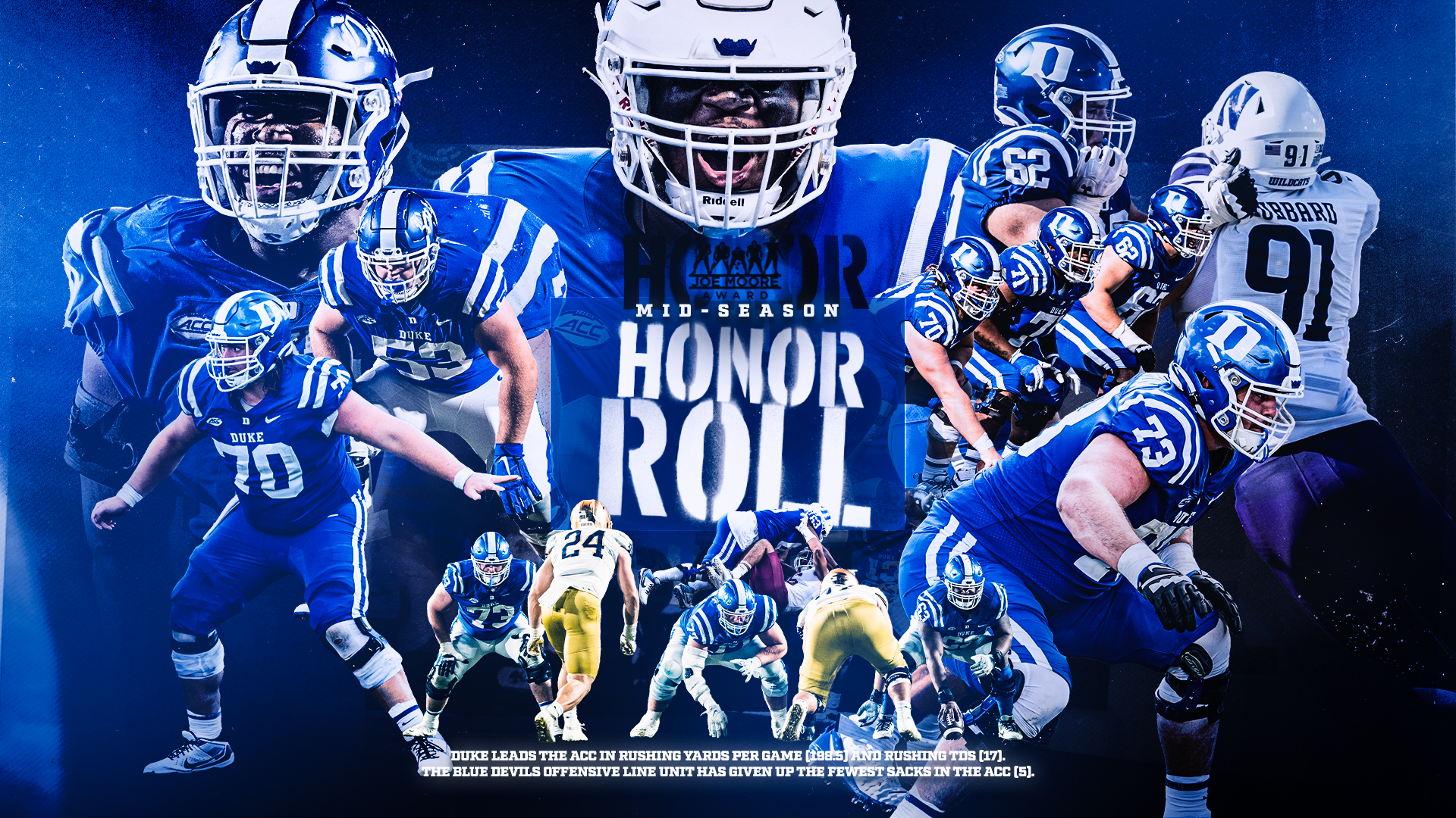 Duke Offensive Line Honored With